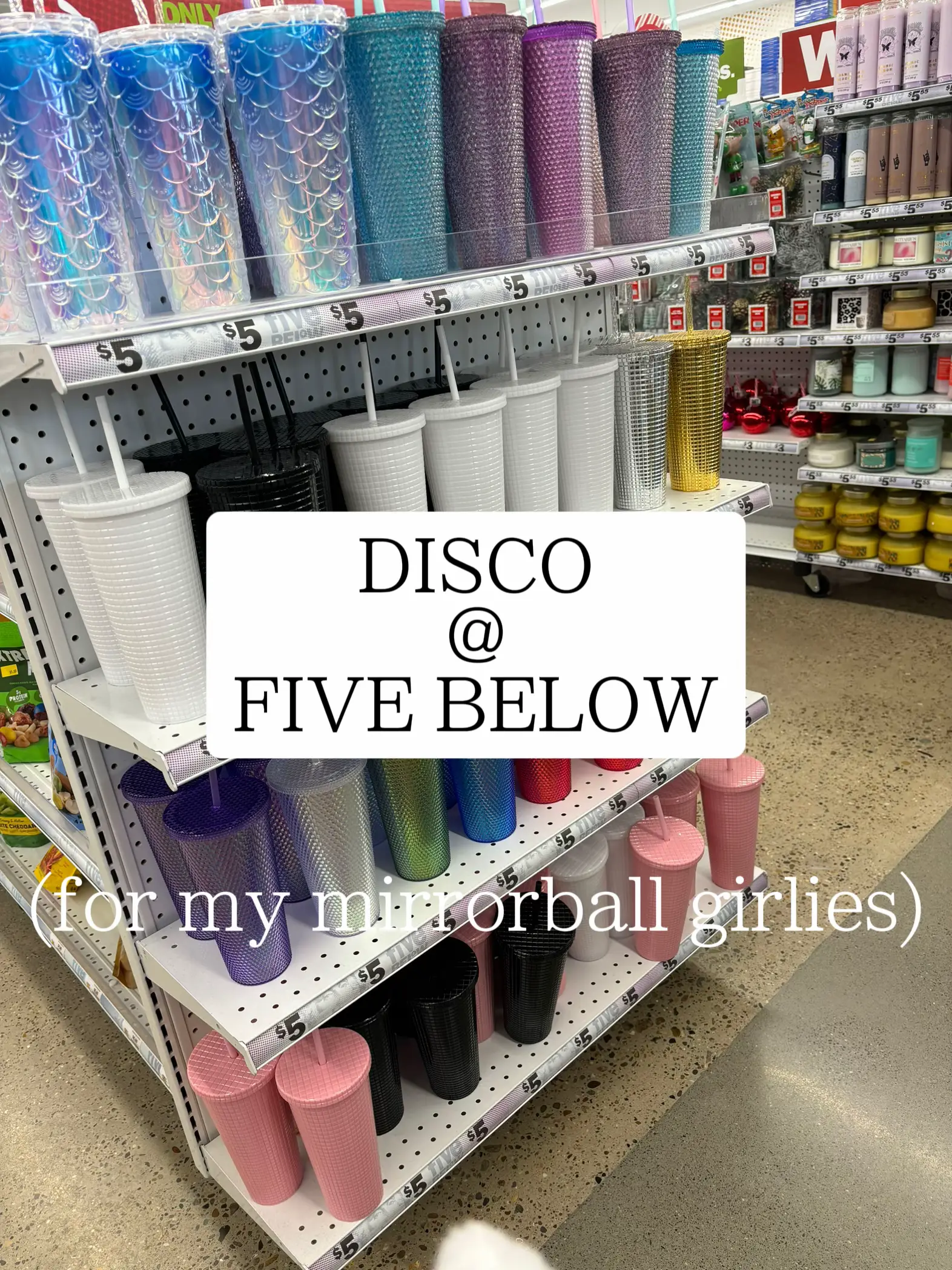 disco ball ornament 6in, Five Below
