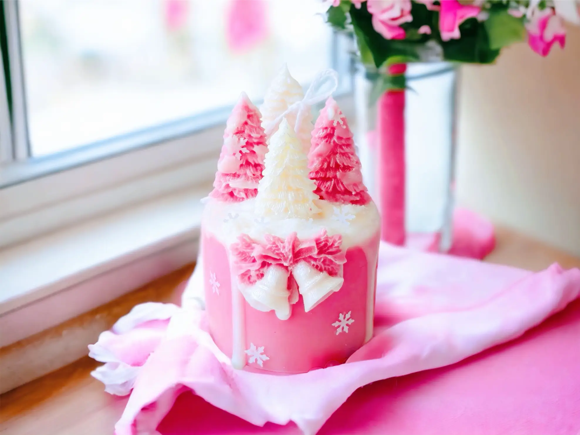 Pink Christmas Candle🥰 | Gallery posted by Chloe🌸 | Lemon8