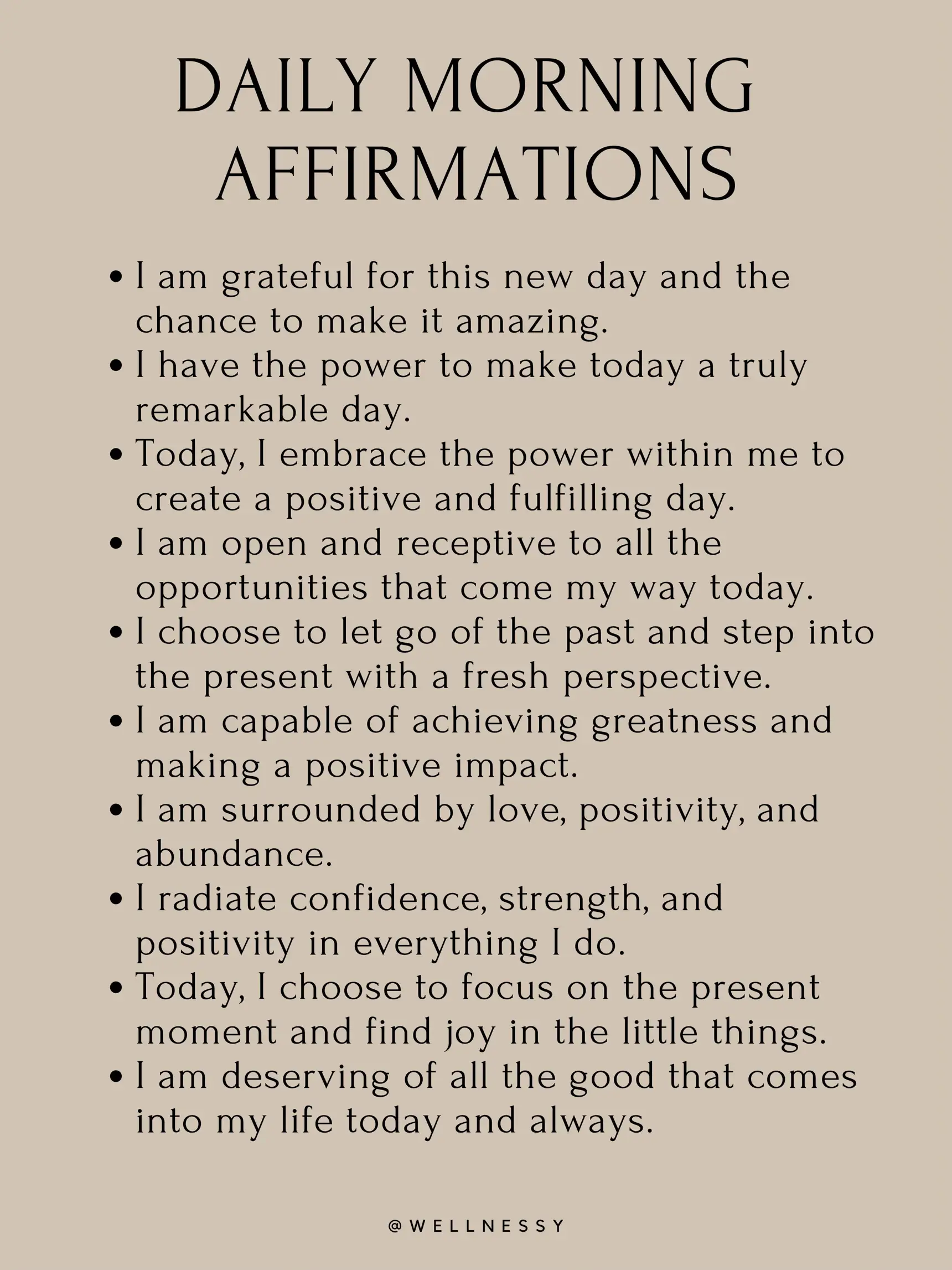 DAILY MORNING AFFIRMATIONS 🌟💫 | Gallery posted by Wellnessy | Lemon8