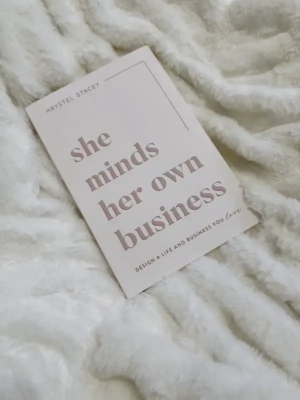  A book titled She Minds her Own Business by Kristel Stacey.