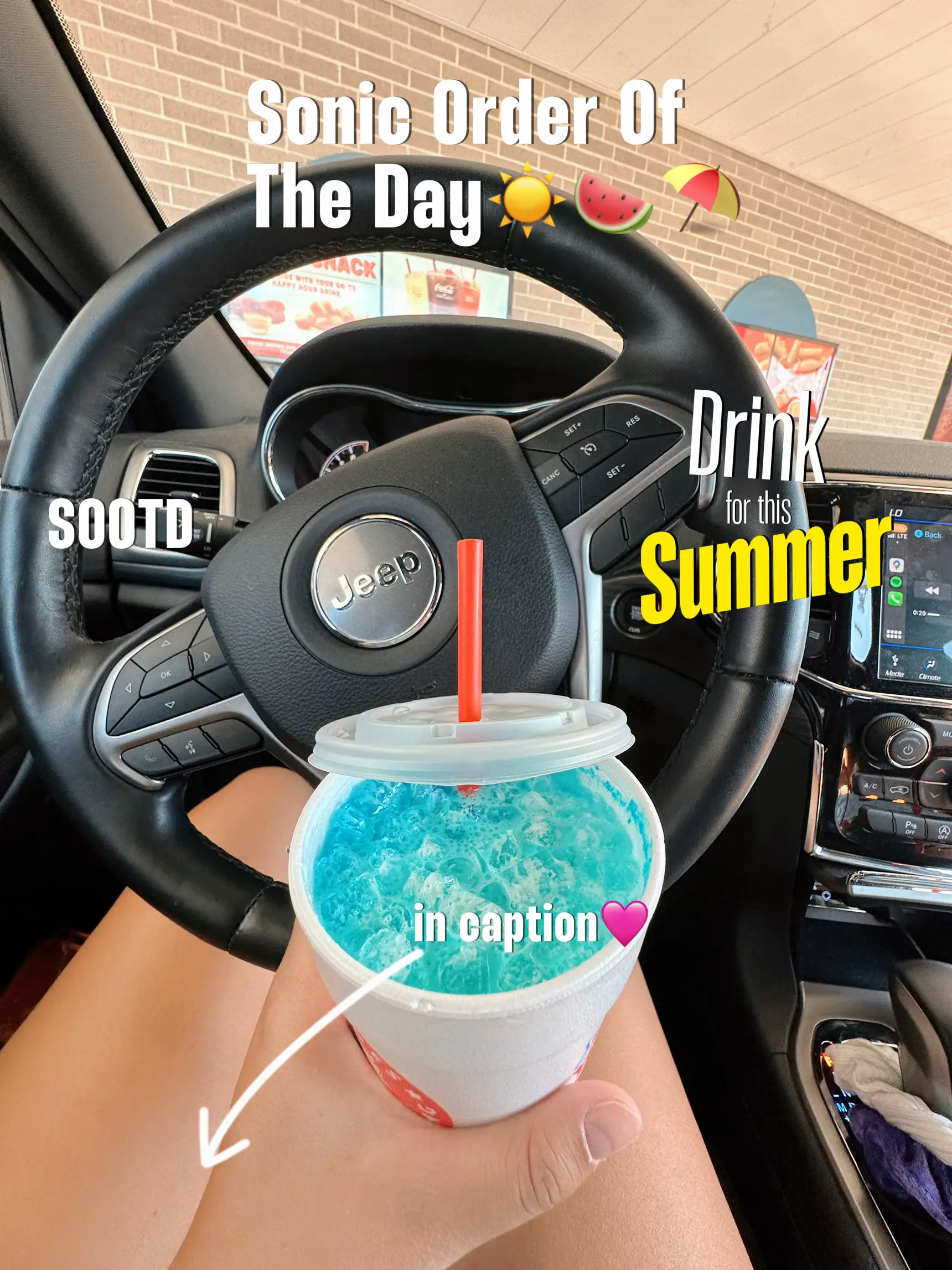 SONIC Drive-In #mermaid #water #lowcalorie #refreshing #summer