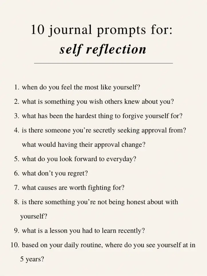 self reflection journal prompts -, Gallery posted by Deja Emani