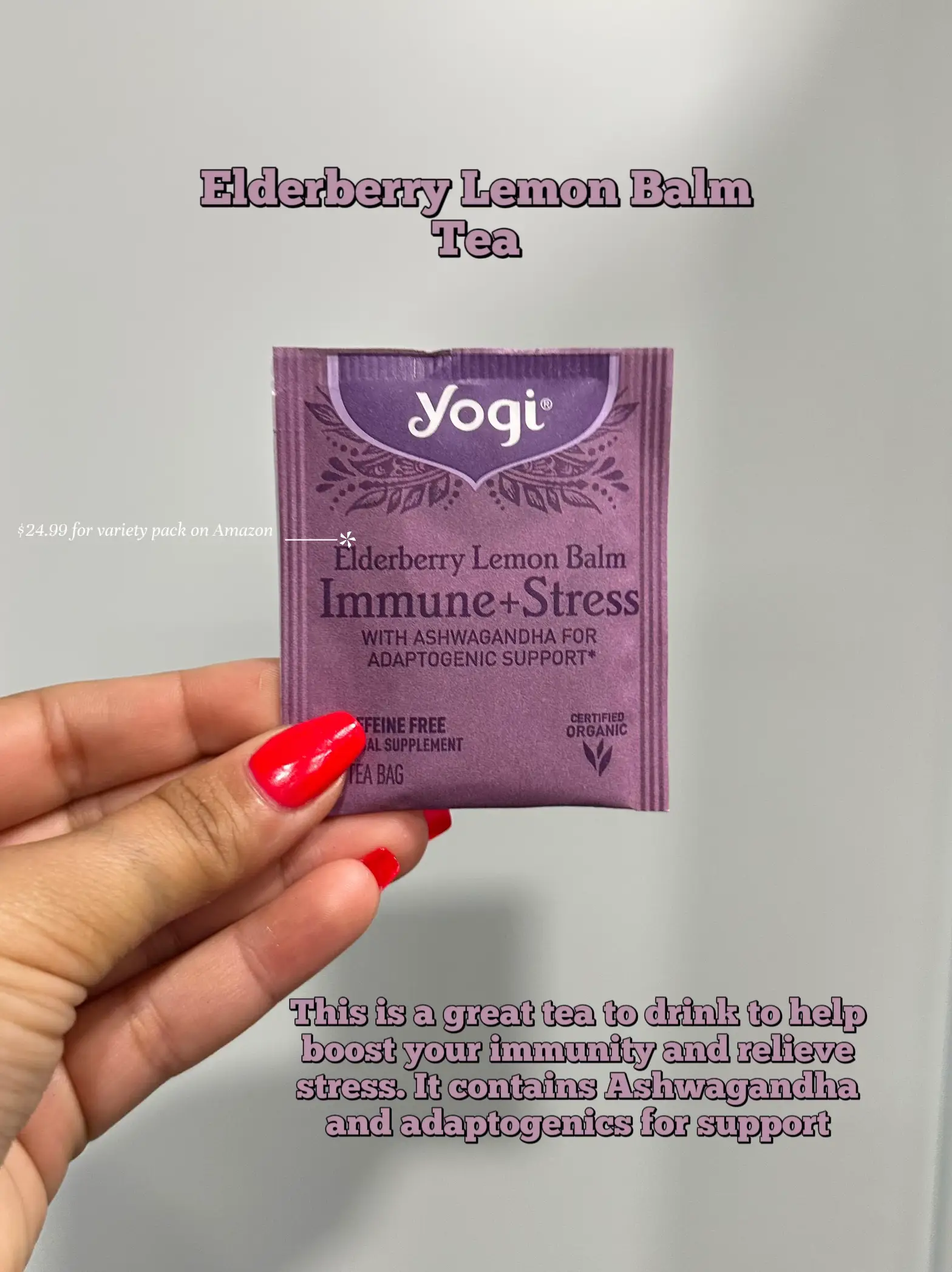 Yogi Tea Stress Relief & Herbal Tea Variety Pack - 16 Tea Bags per Pack (6  Packs) - Organic Herbal Tea Sampler - Includes Bedtime Tea, Kava Stress