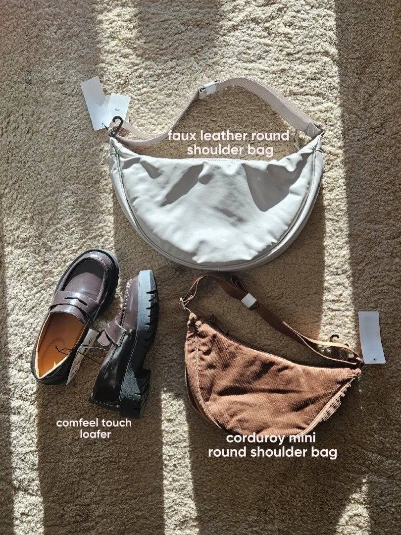 Men's Corduroy Round Mini Shoulder Bag | Olive | One | Uniqlo US