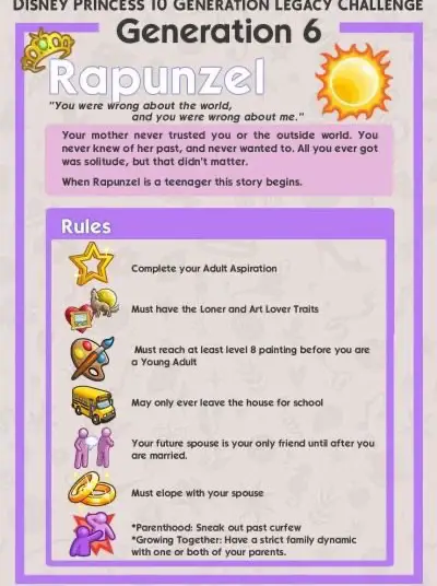 Disney Legacy Challenge Sims 4 Regeln Sims 4 Disney Princess Legacy Challenge👑 | Gallery posted by 🐌 | Lemon8