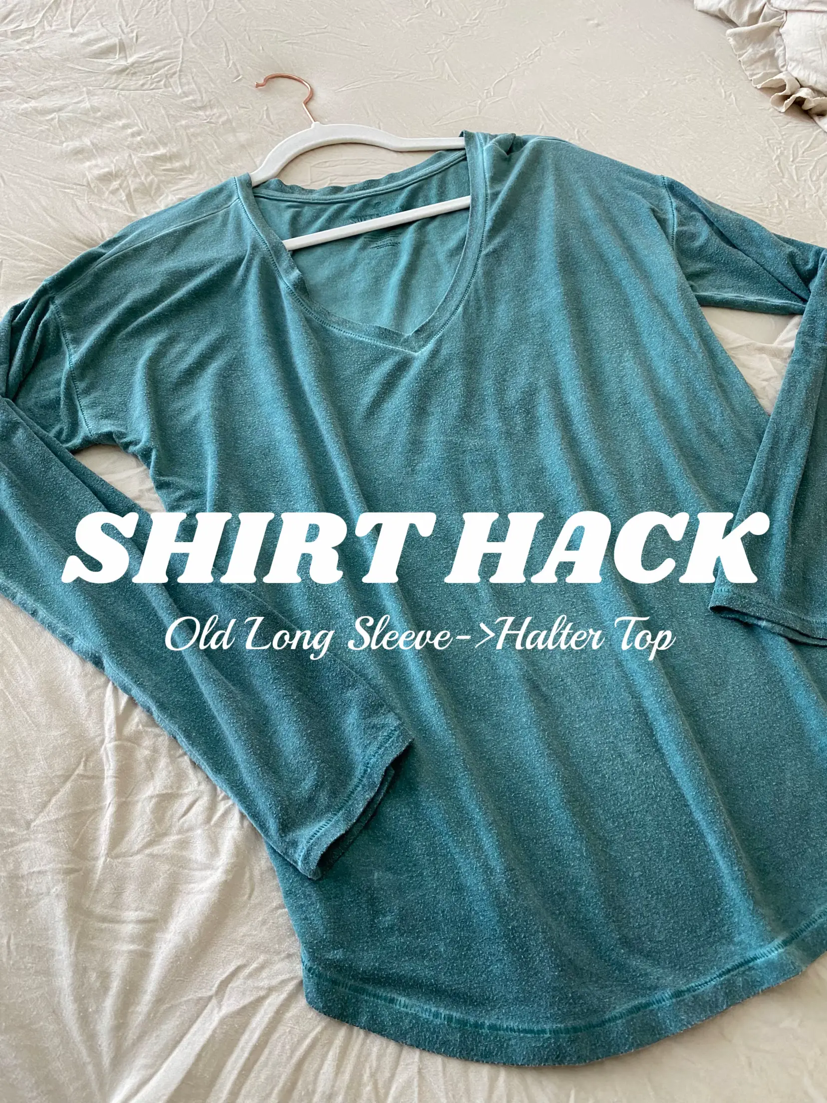 DIY backless top! A way to #thriftflip those old tank tops and give it
