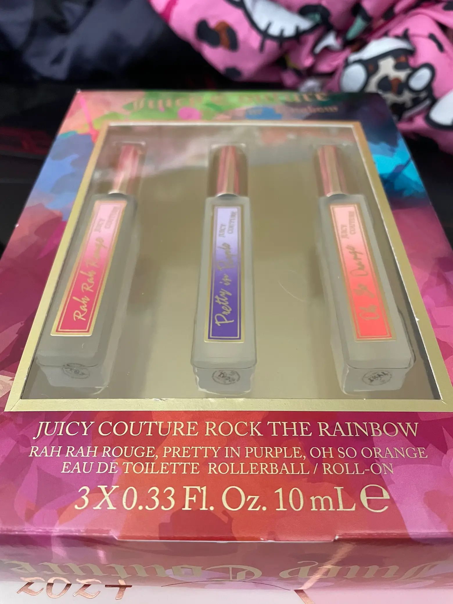 Juicy Couture Rock The Rainbow Rah Rah Rouge Body Mist for Women, 8 oz 