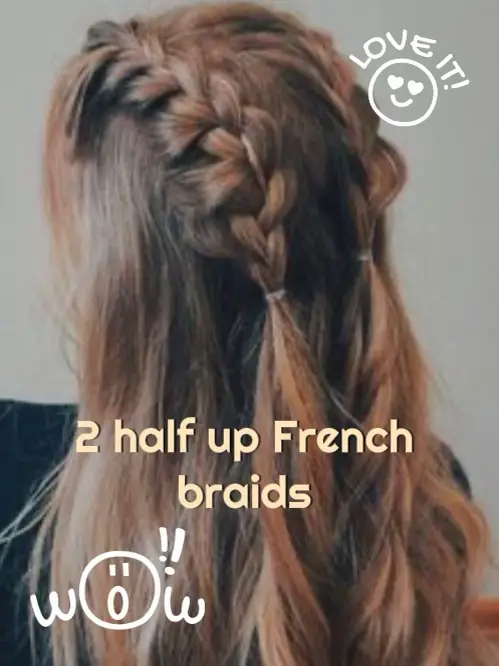 The half-up braid (that's not really a braid) - Hair Romance