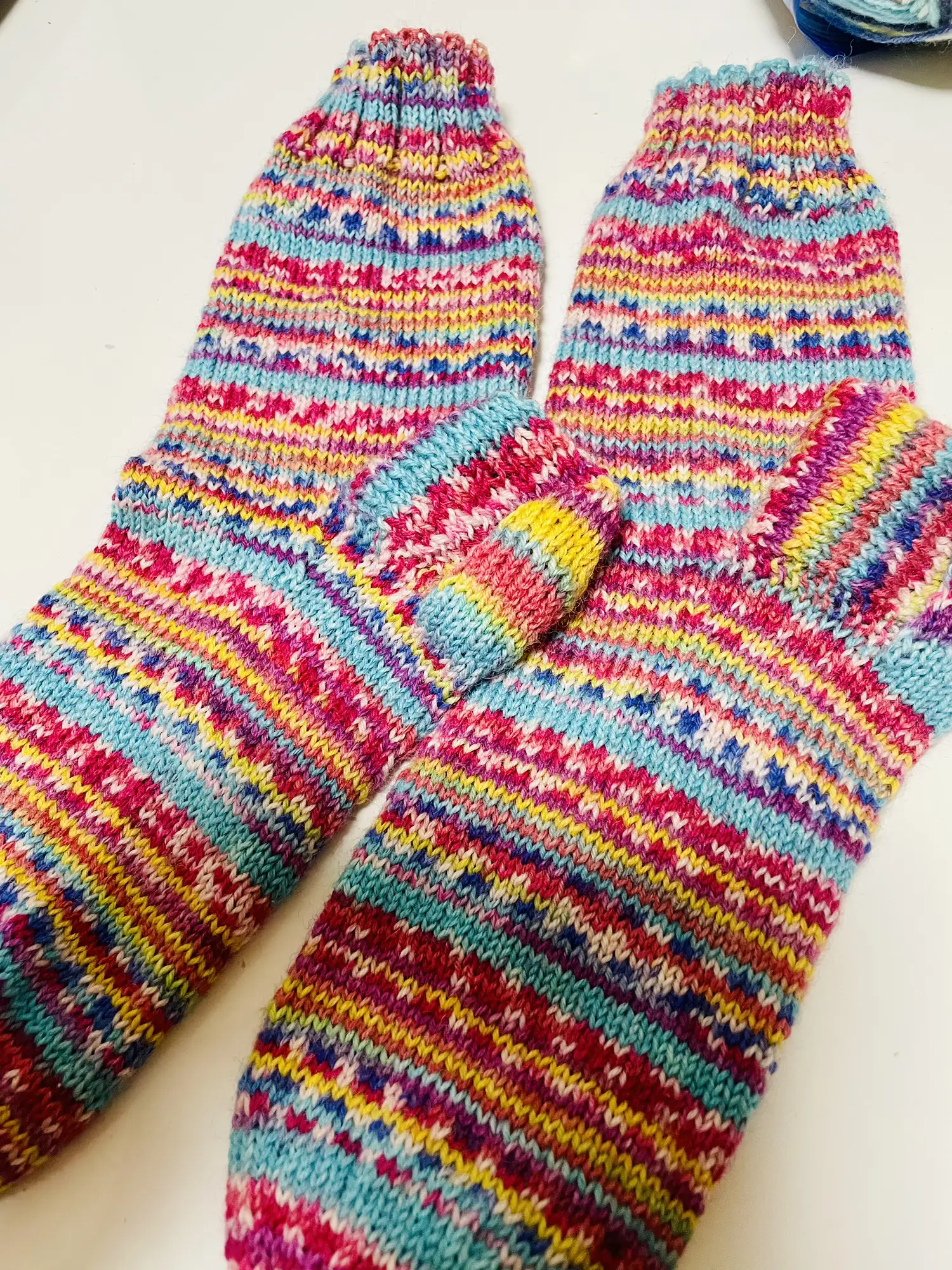 №386毛糸靴下、ルームシューズ、ハンドメイド 毛糸靴下の通販 | iichi