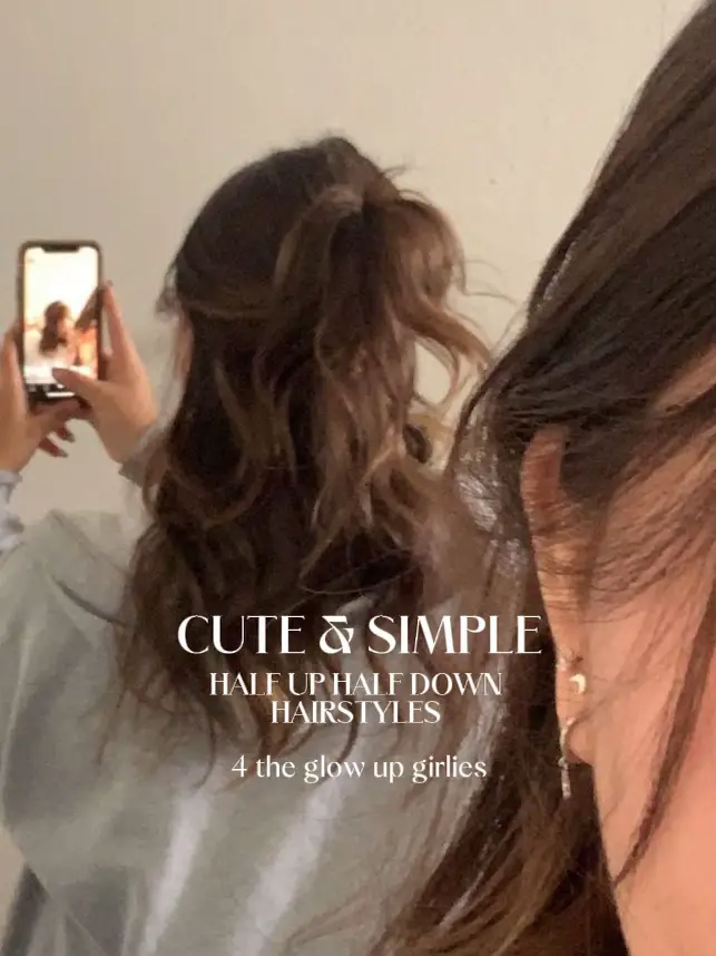 claw clip tutorial 🔸 simple half up half down hairstyles 🔸 beach