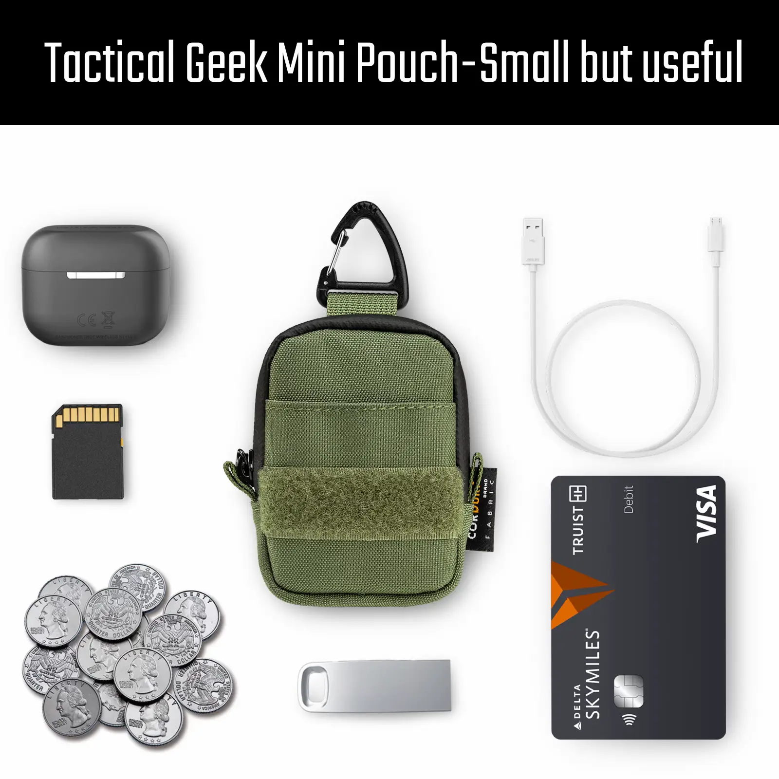 TACTICAL GEEK Block E2.0 EDC Compact Waist Pocket Pouch, Multi-Purpose  Molle EDC Pouch Gadget Organizer, Multi-Purpose Molle Tool Pouch for