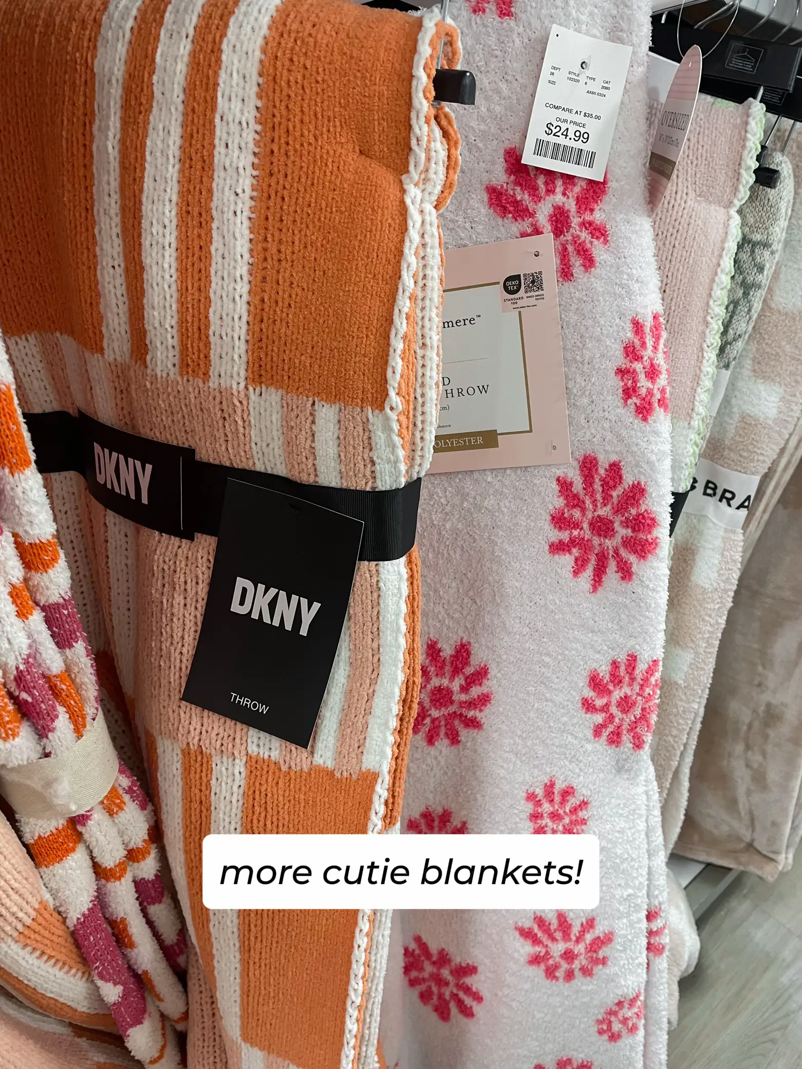 Dkny orange discount blanket