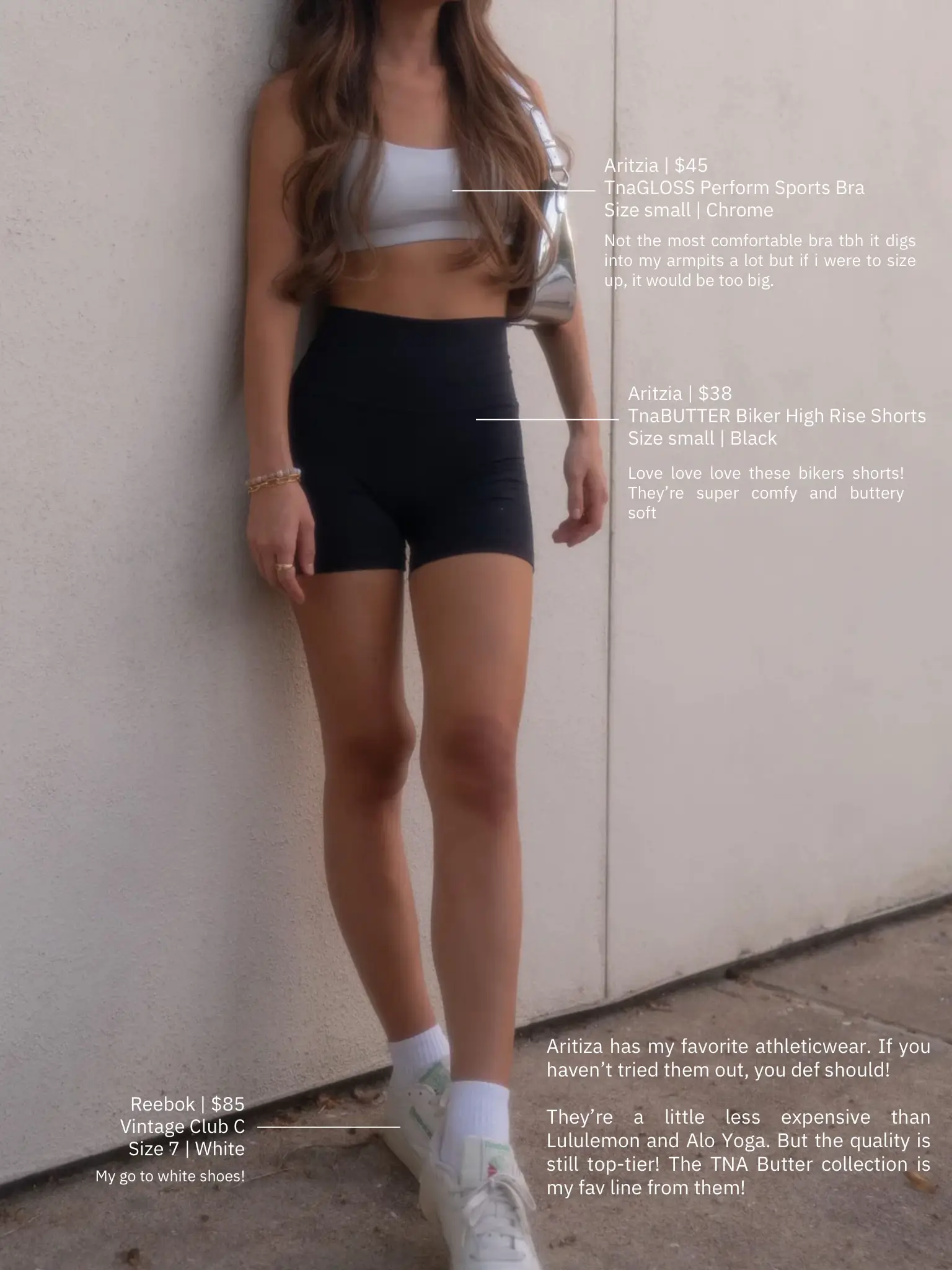 Gymshark Minimal Sports Bra Gray Size M - $45 - From Amalia