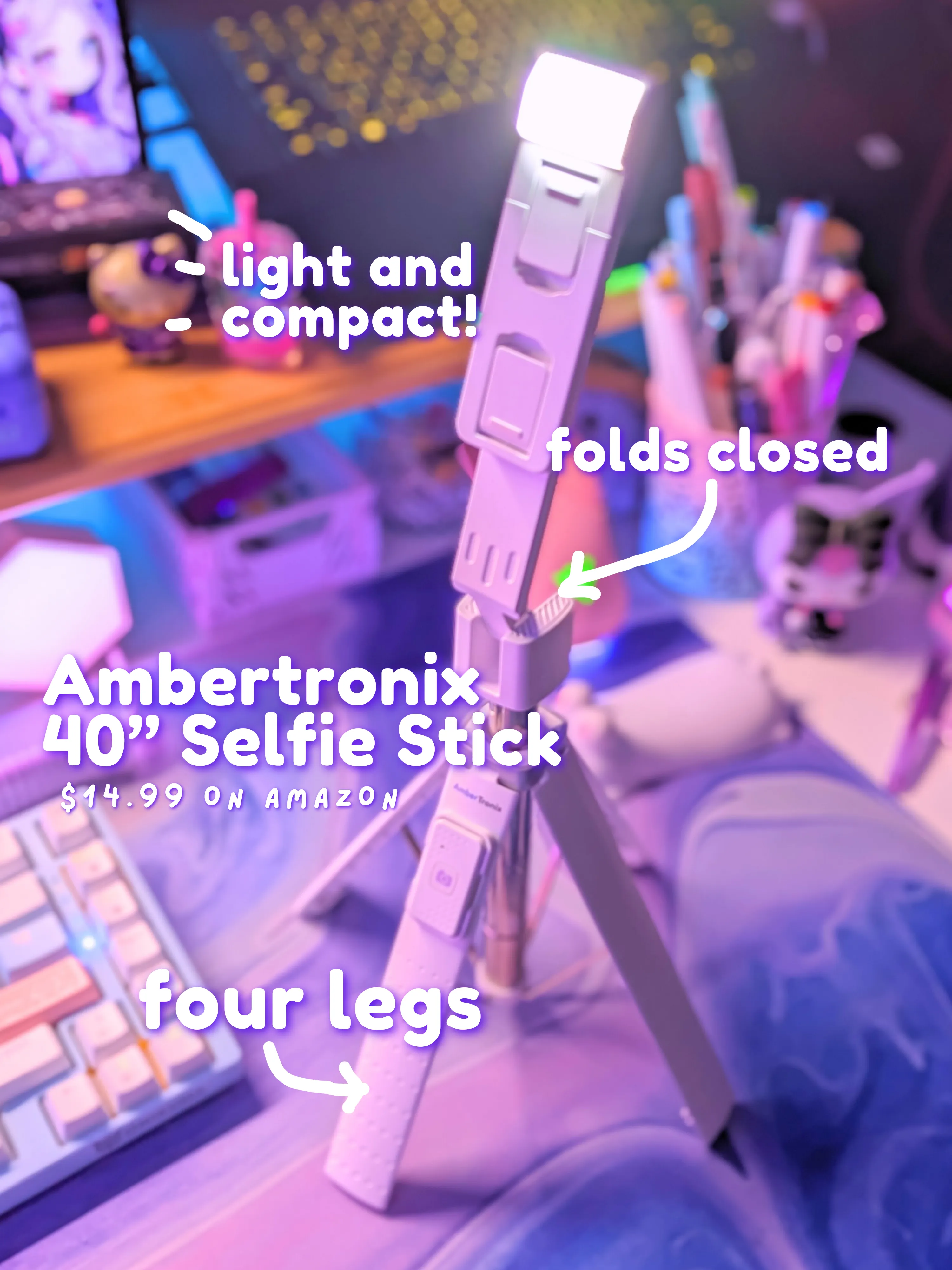 Selfie Stick trípode extensible Selfie Stick con control - Temu