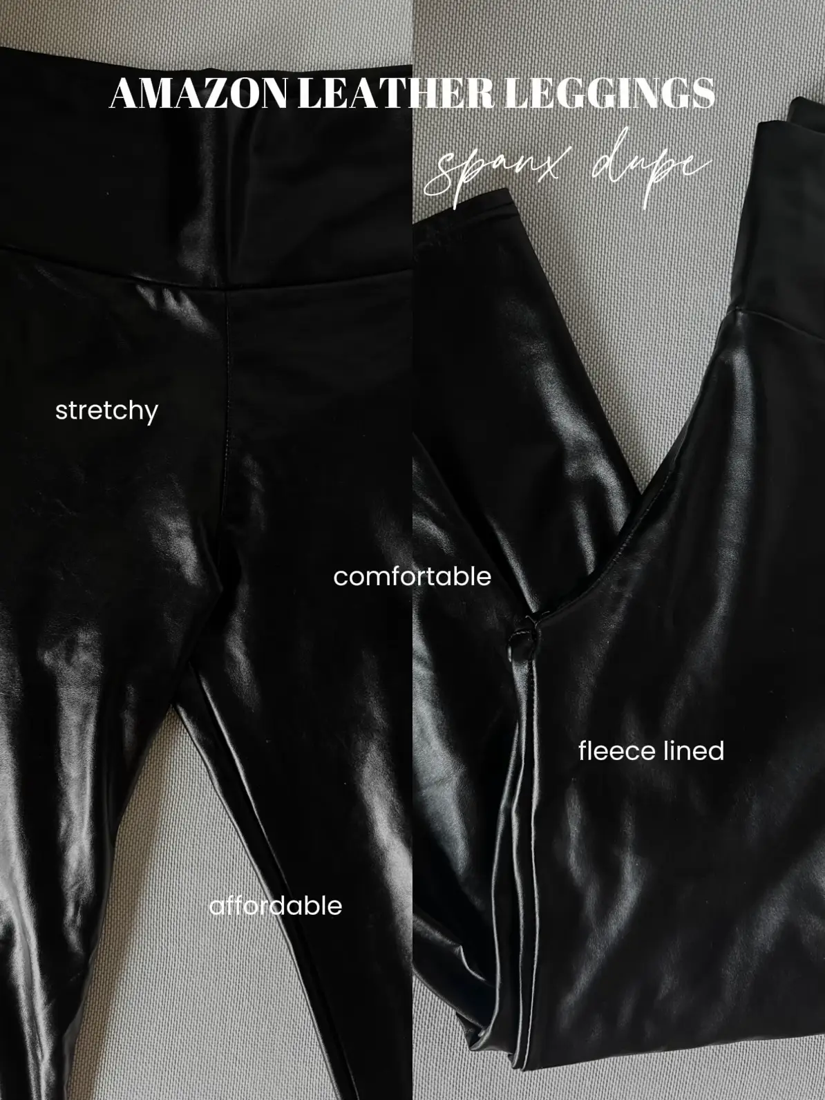 SPANX Faux Leather Track Pants - Farfetch