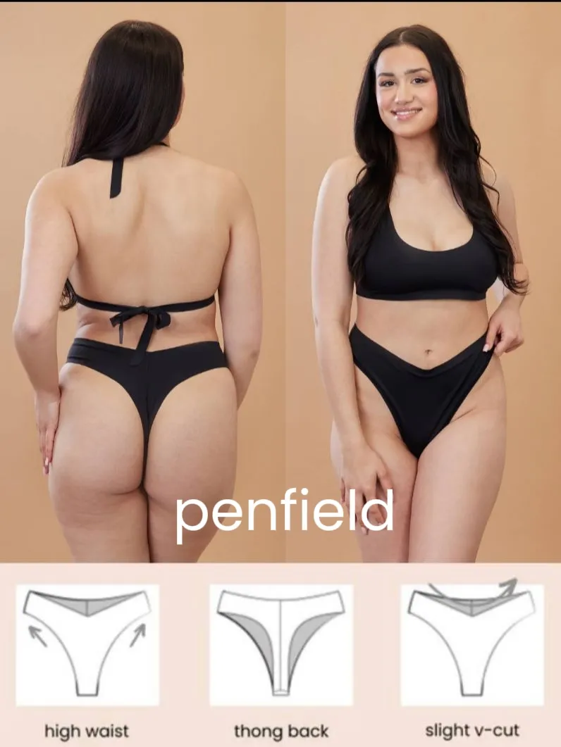 Penfield High Waist Better Than Seamless Bathing Suit Thong Bottom – onewith