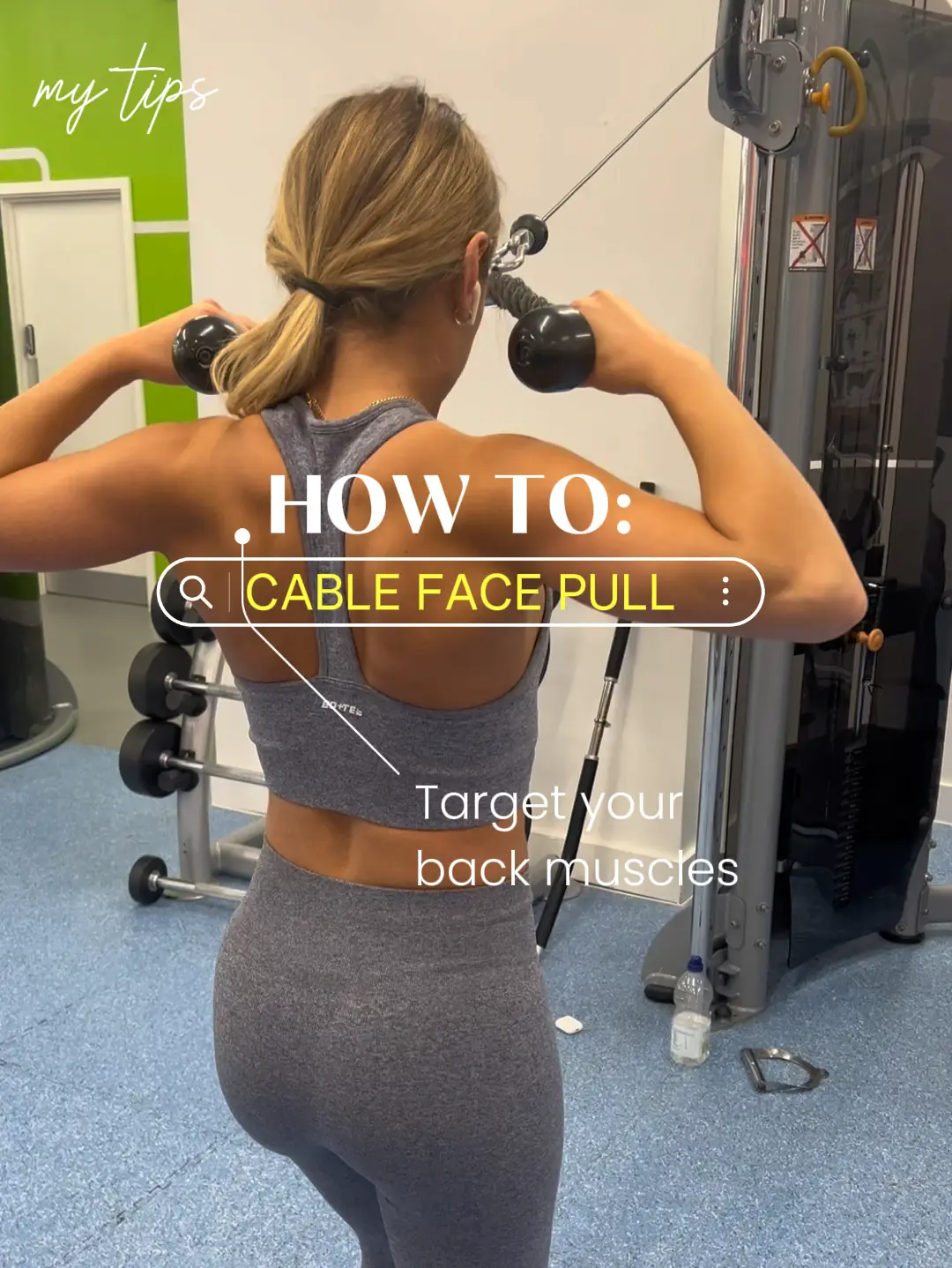 How To: Cable Face Pulls (Beginners), Video published by Ezara Mae