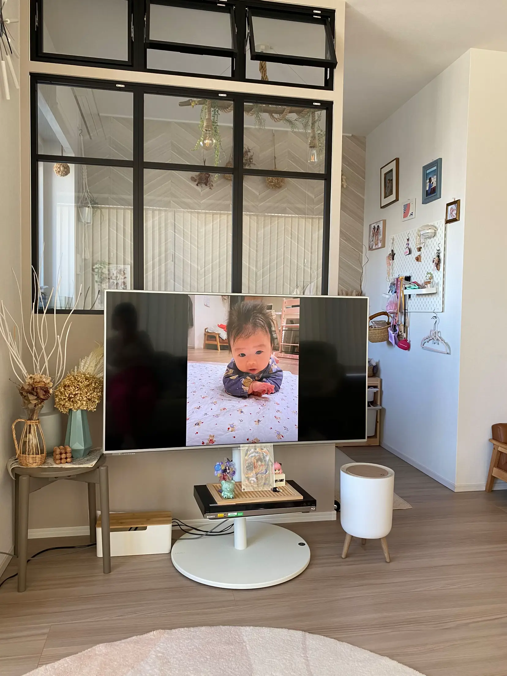 EQUALS イコールズ テレビスタンド 強けれ anataIRO シルバー 別売り棚板 