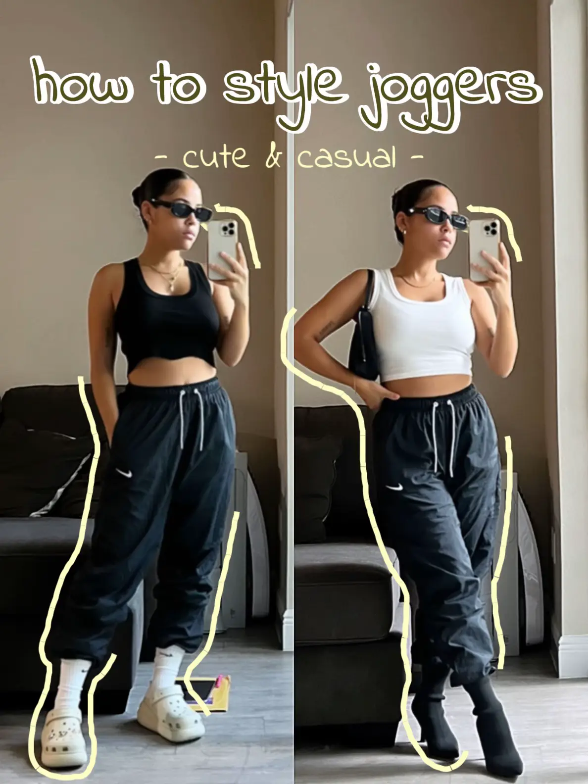 How to Style Joggers, Dallas petite fashion