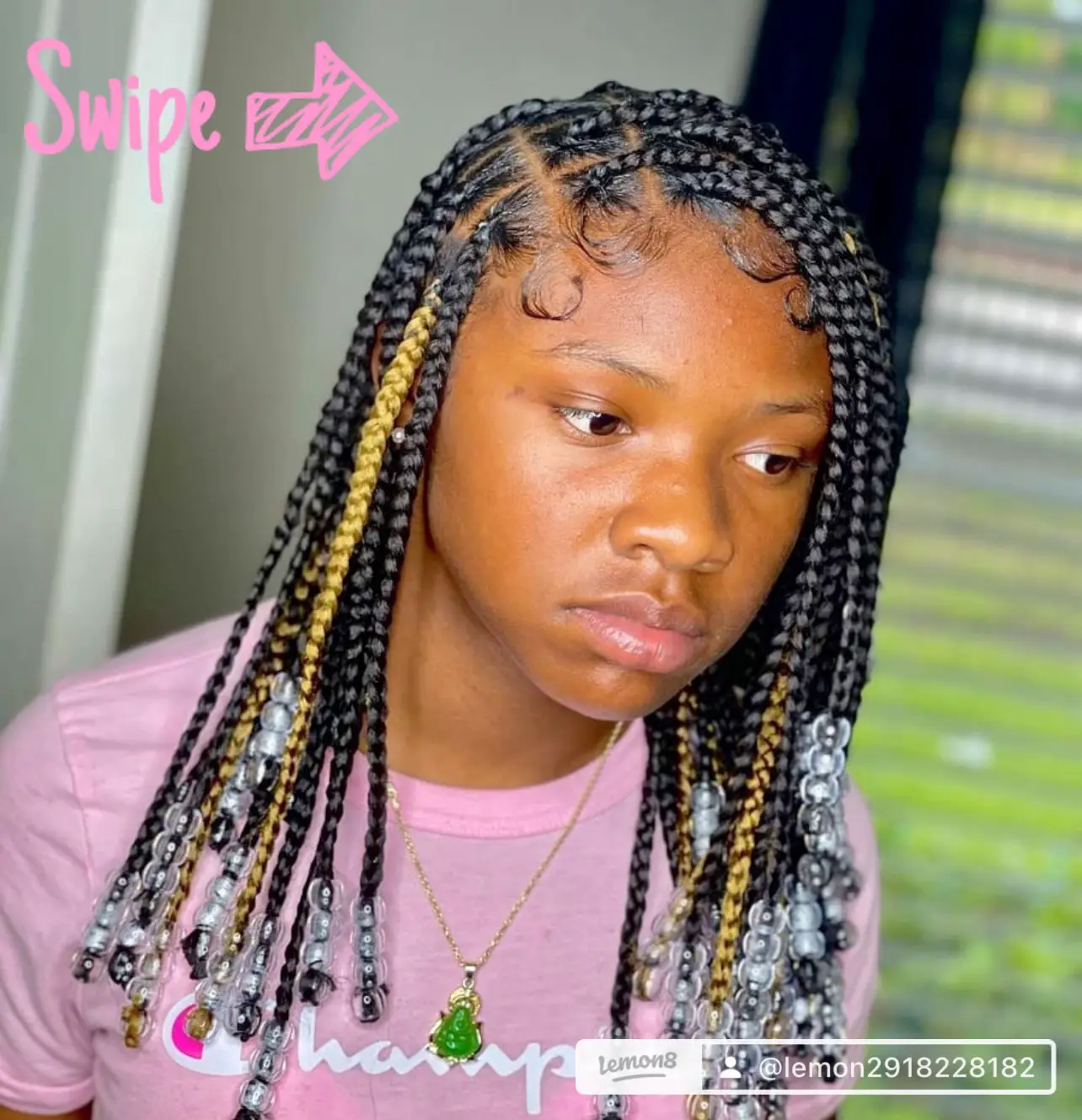 Knotless Braids with Beads: 34 Inspos for You  Goddess braids, Box braids  hairstyles for black women, Pretty braided hairstyles