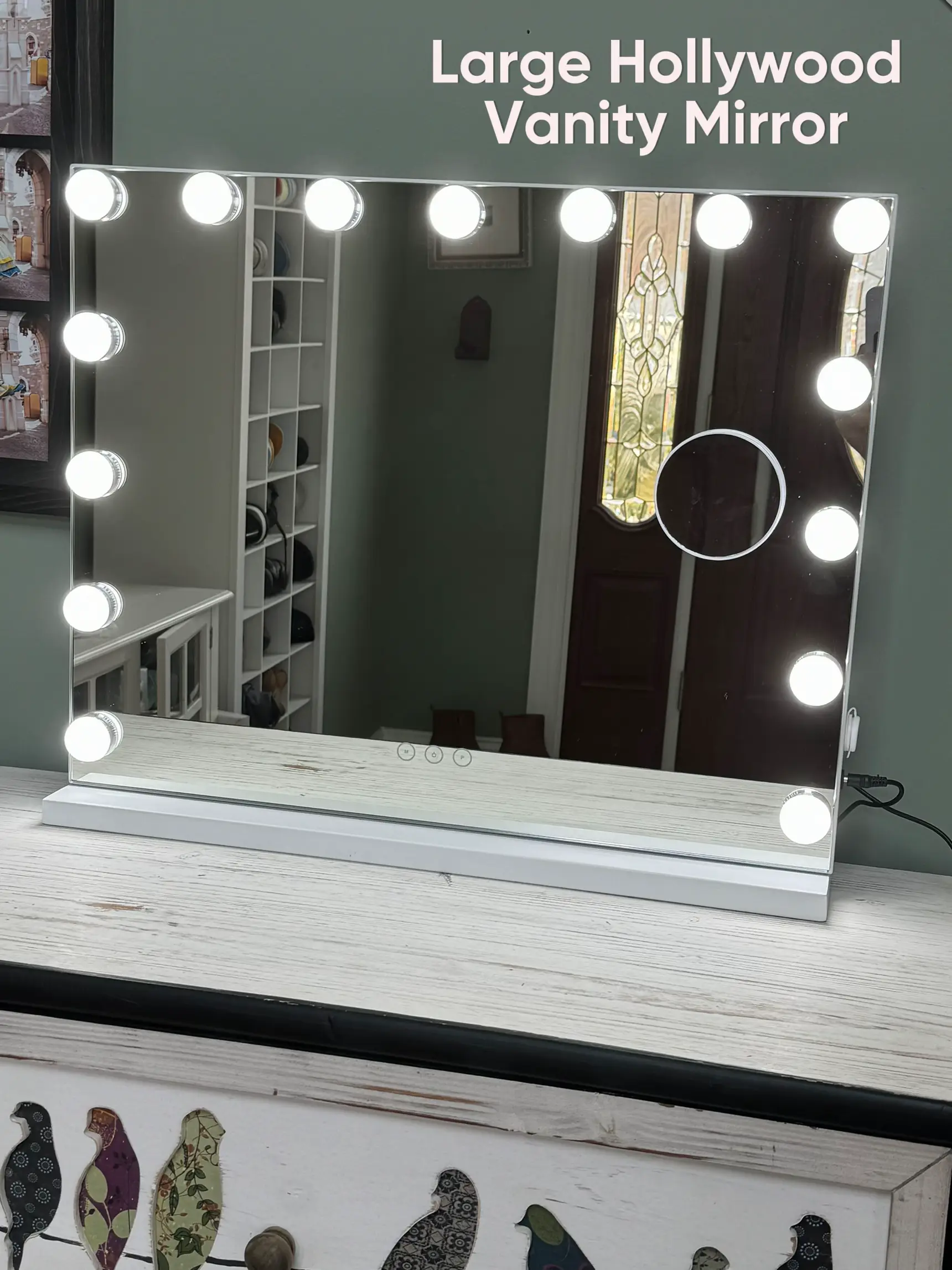 Kottova Large Vanity Mirror with 17 Dimmable LED ,Extra Big