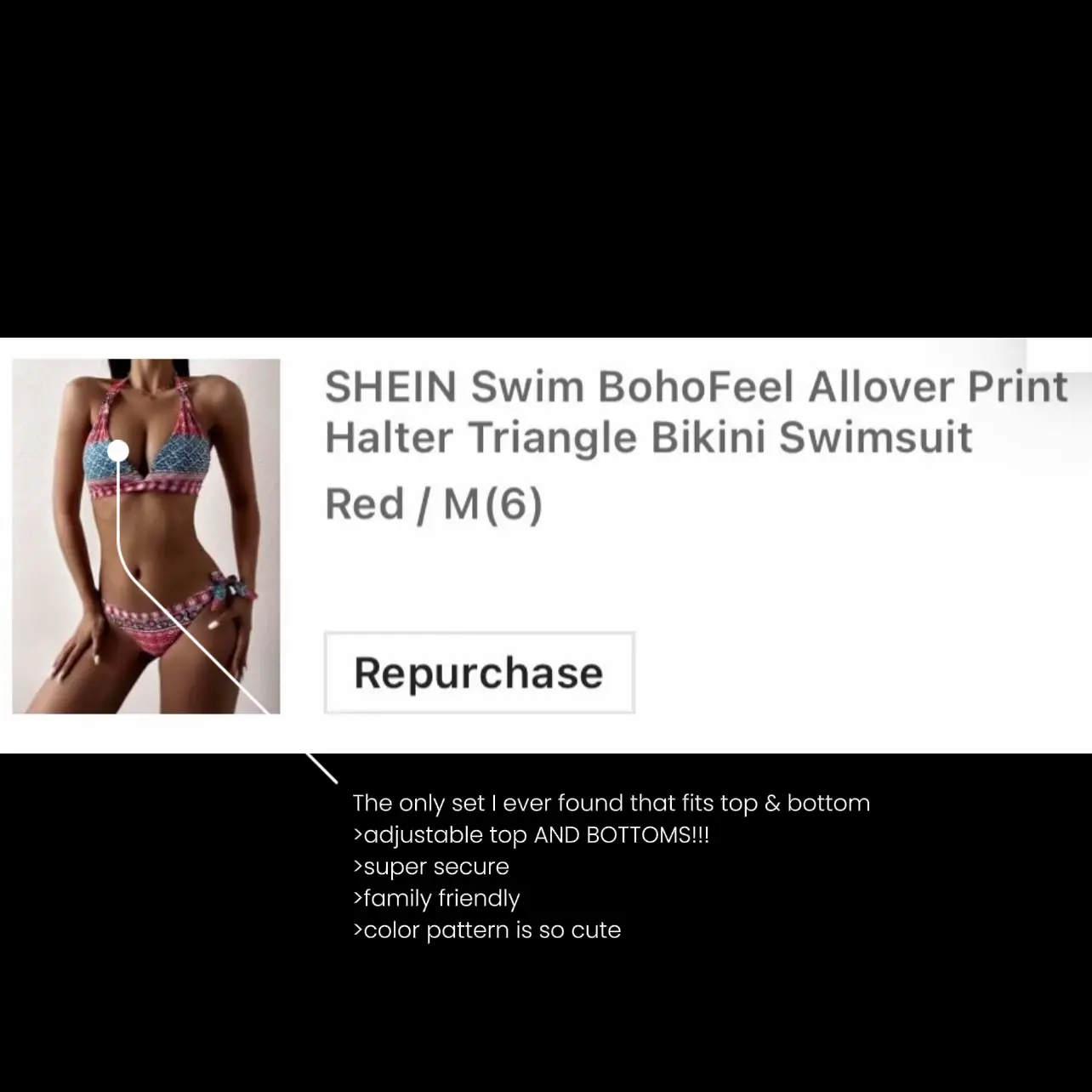 SHEIN Plus Allover Print Halter Triangle Bikini Swimsuit With Drawstring  Front Cover Up