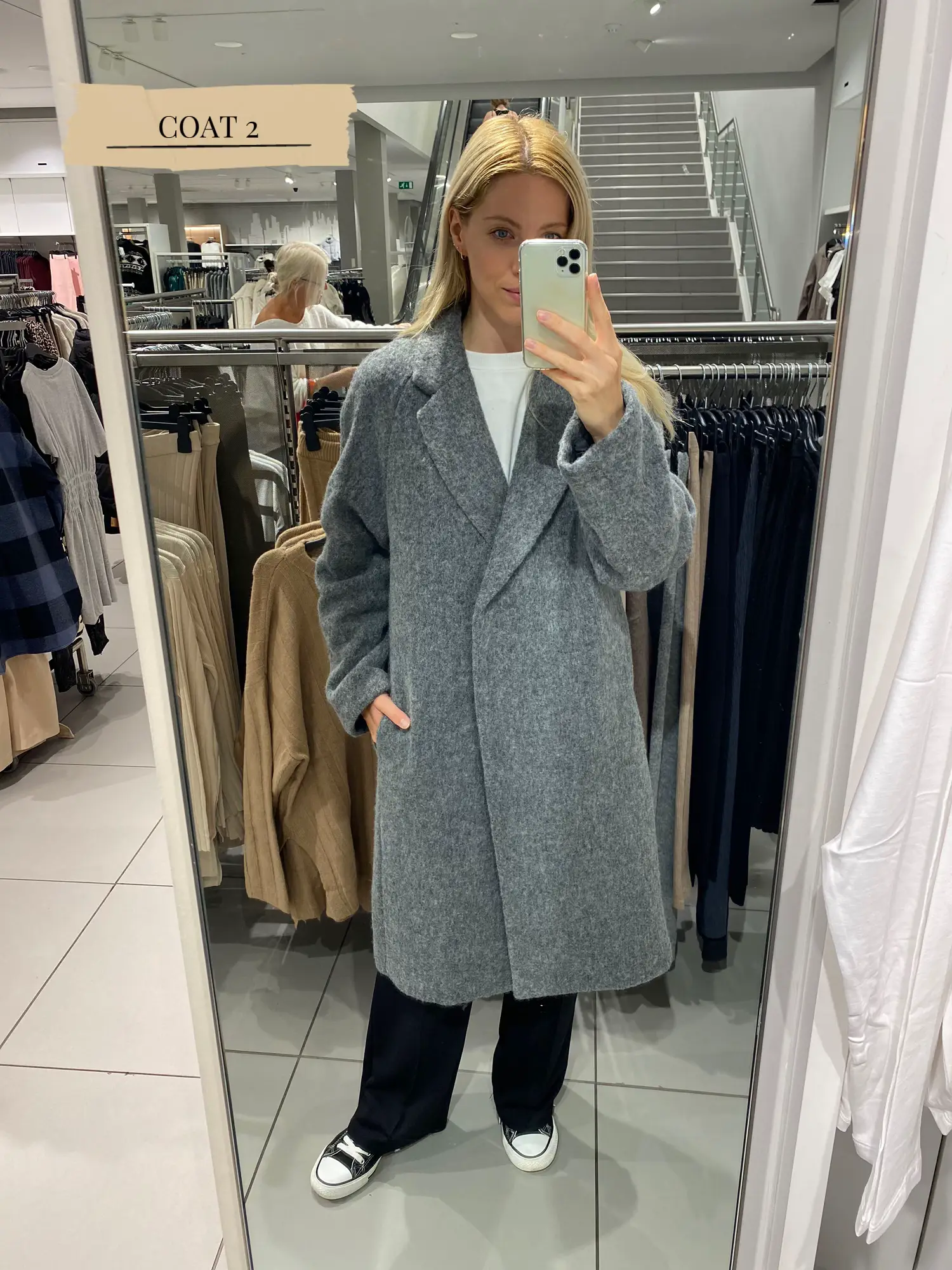 H&M Coats Try On | Gallery posted by Evgeniia | Lemon8