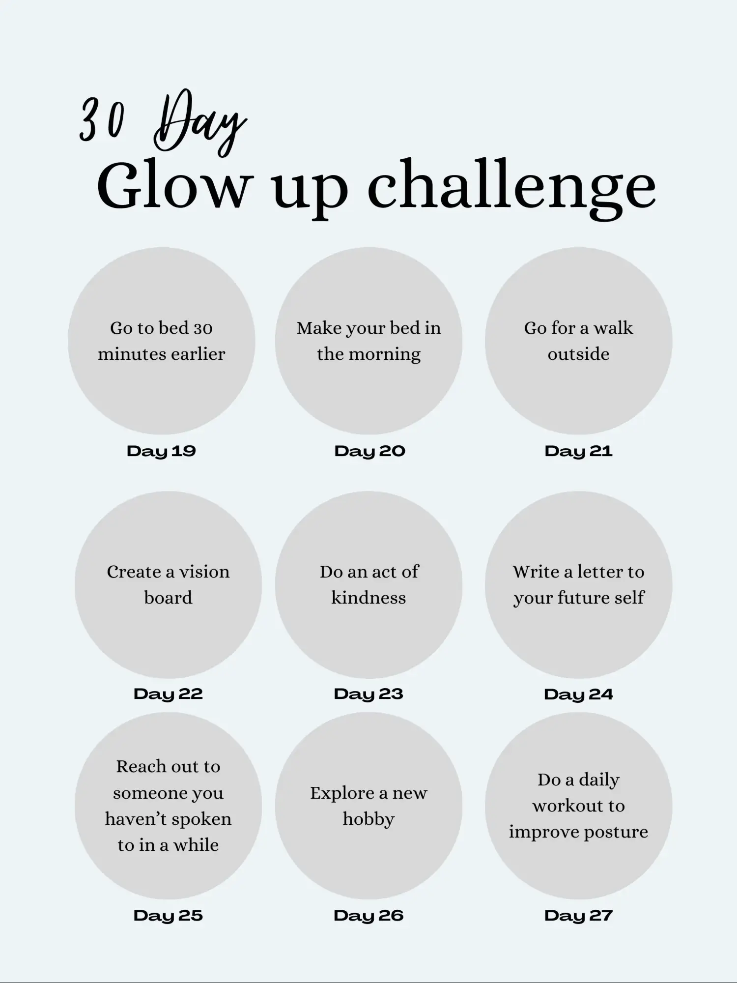 The Ultimate 30 Day Glow-Up Challenge - Captivating Crazy
