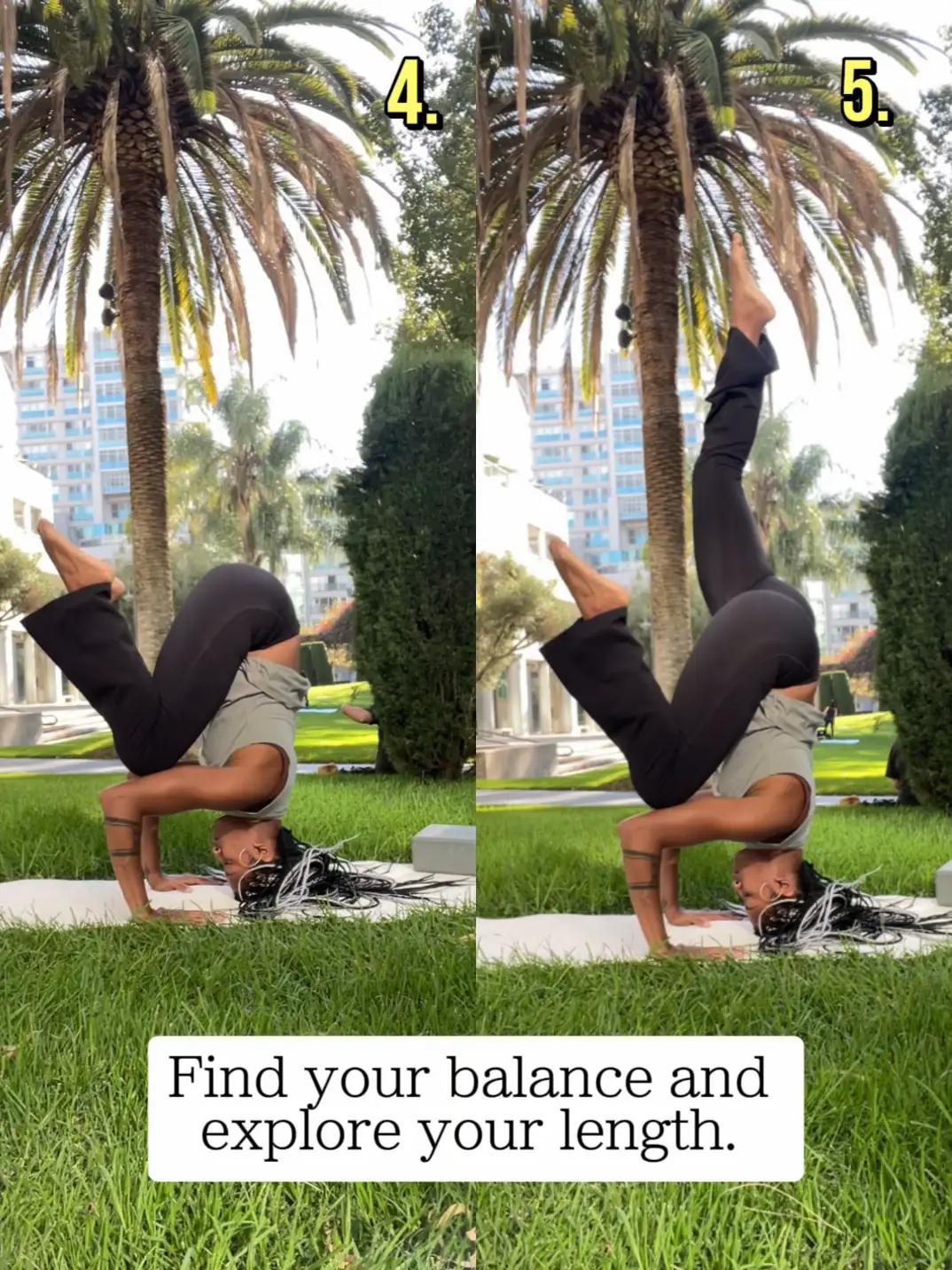 Yoga Handstand Freestanding Balance Adho Mukha Vrksasana