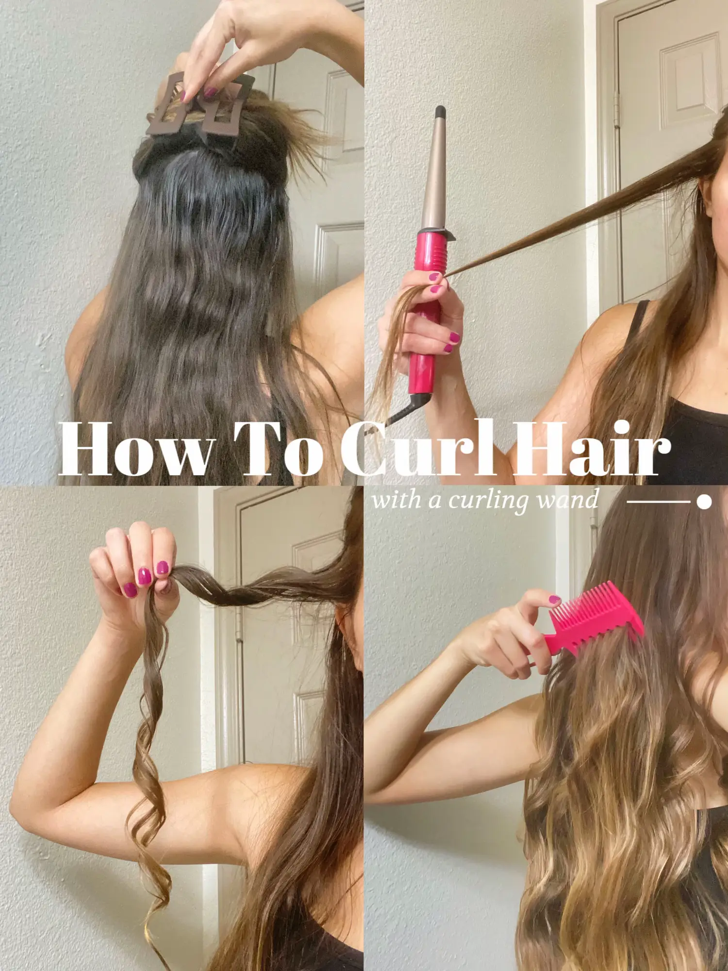 How to curl your hair with a curling clearance wand