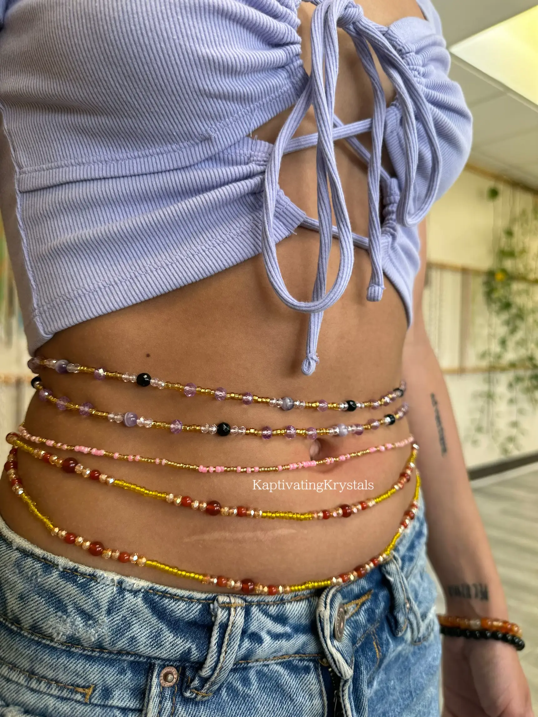 Authentic African waist beads - Blessed Chakra waist beads