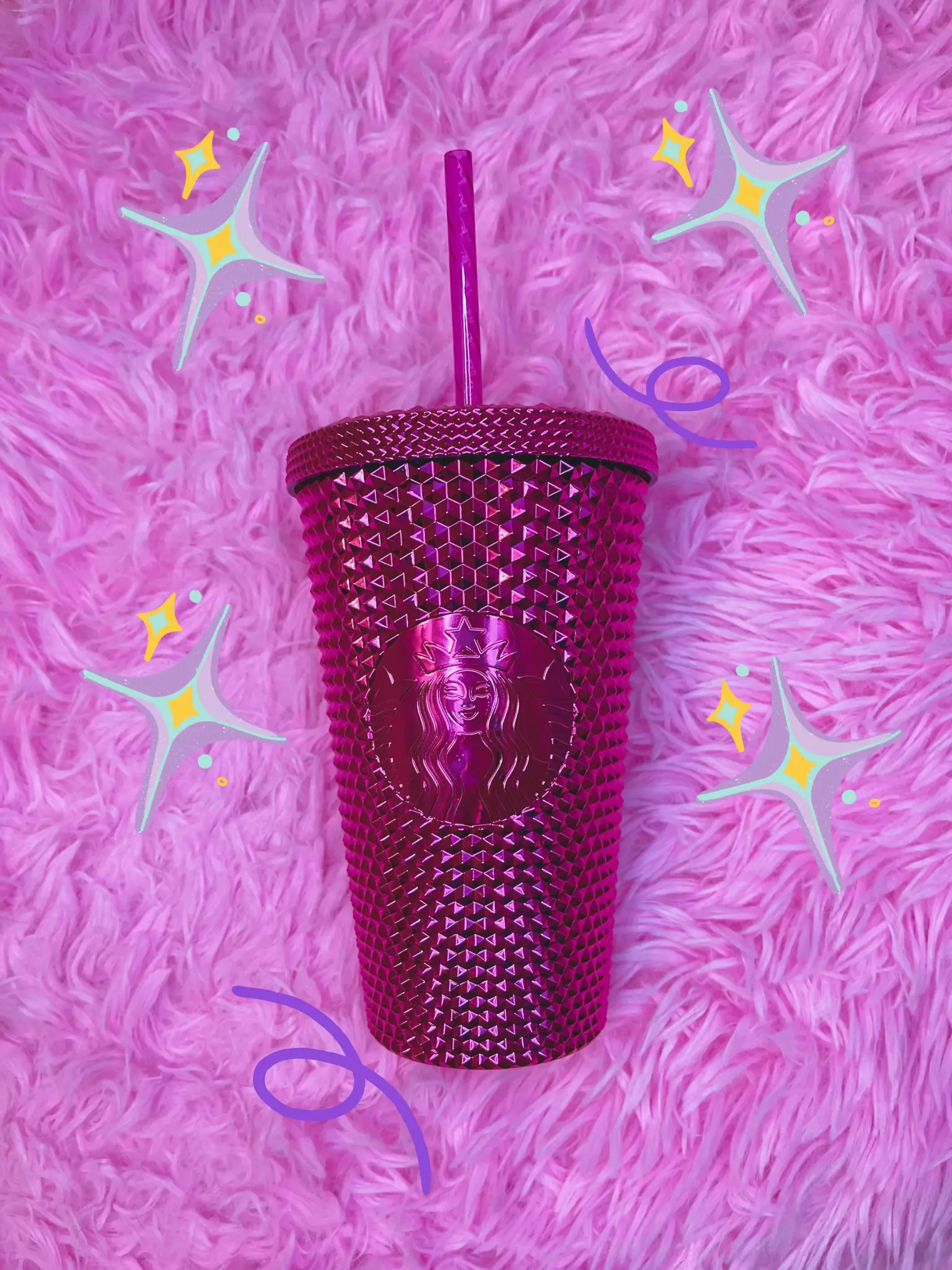 Pink Lemonade Studded Tumbler w/ mystery topper