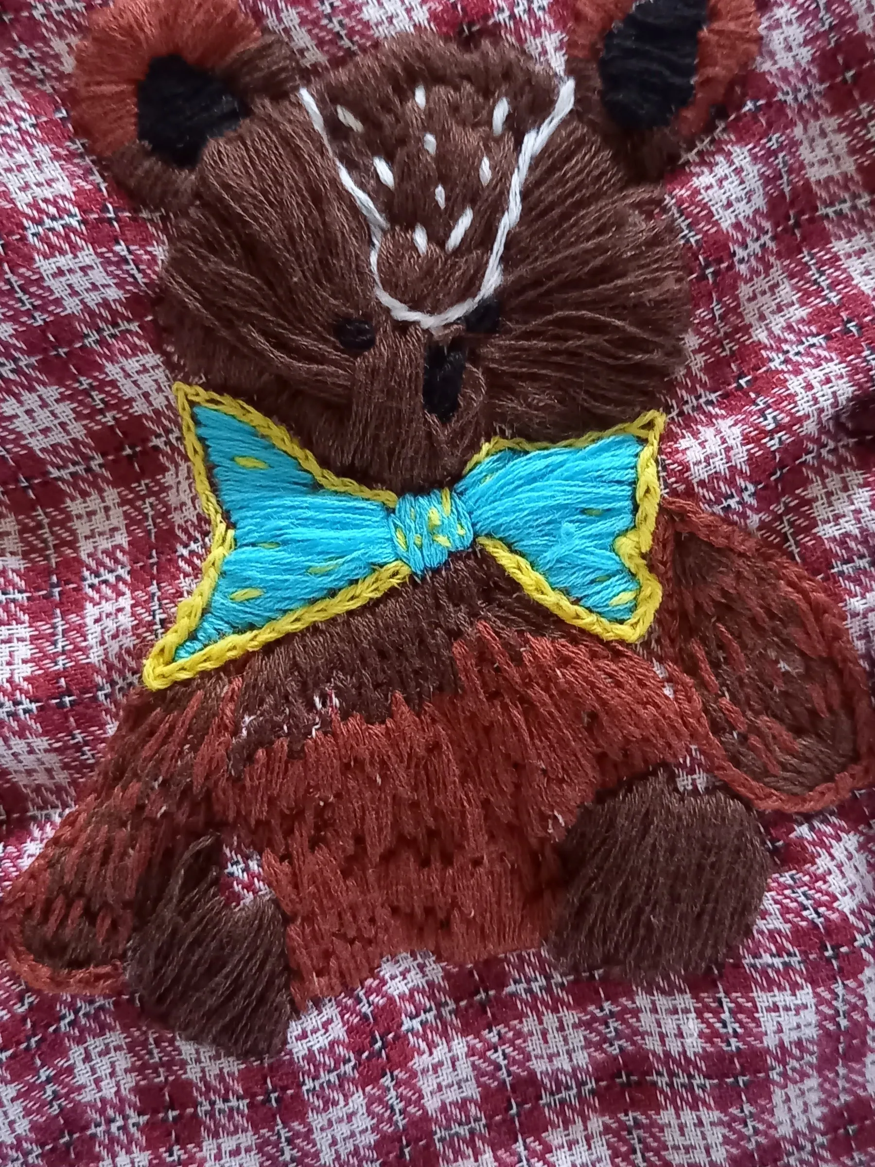 ハリネズミの可愛い♡刺繍ポシェット 鍵編み