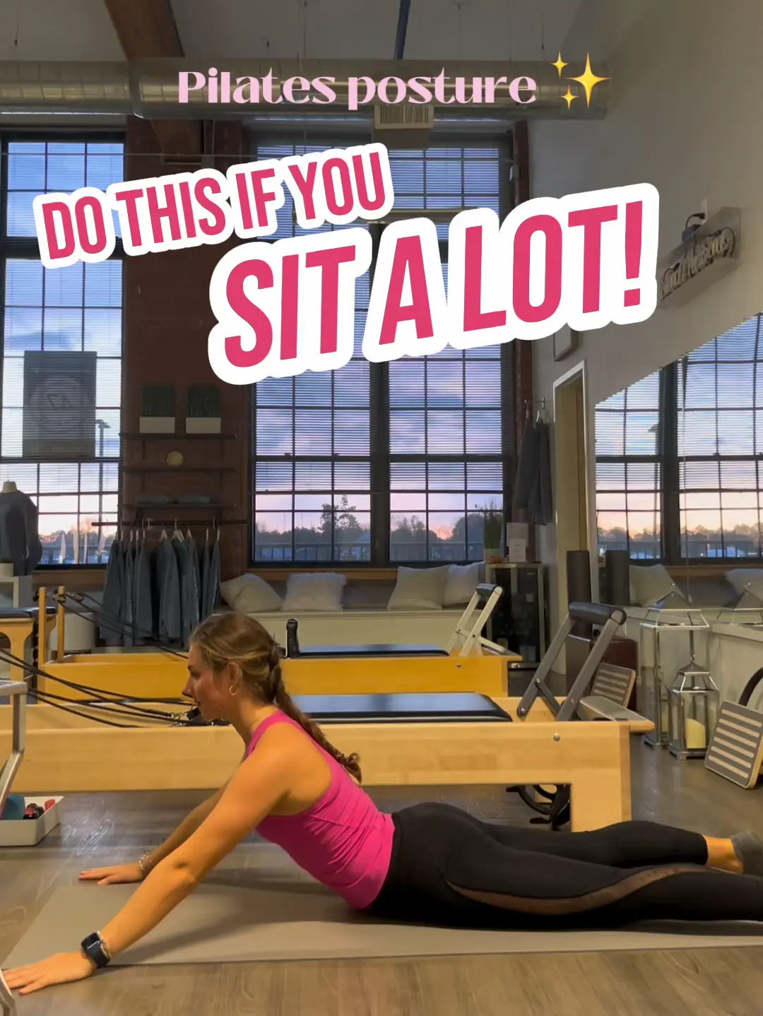 Do this if you sit a lot! Pilates workout 🪑✨'s images