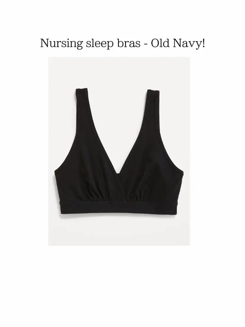 Queen Bee - Kayla Petite Button Nursing Sleep Bra in Black