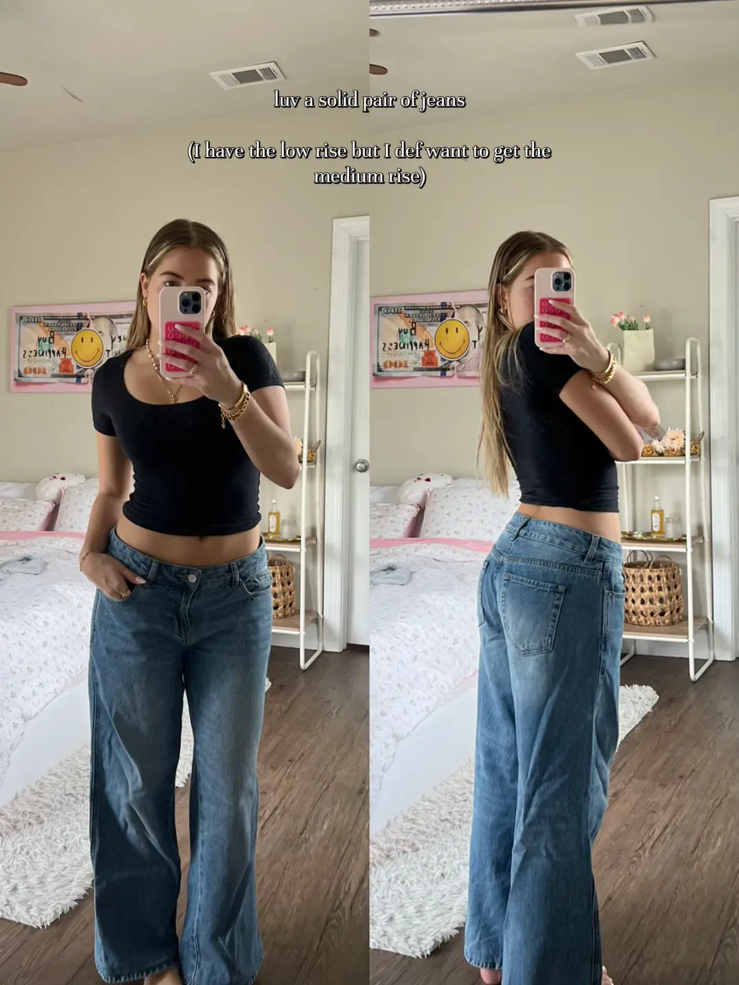 Low-rise Vintage Flared Jeans  Looks, Roupas, Ideias para selfie