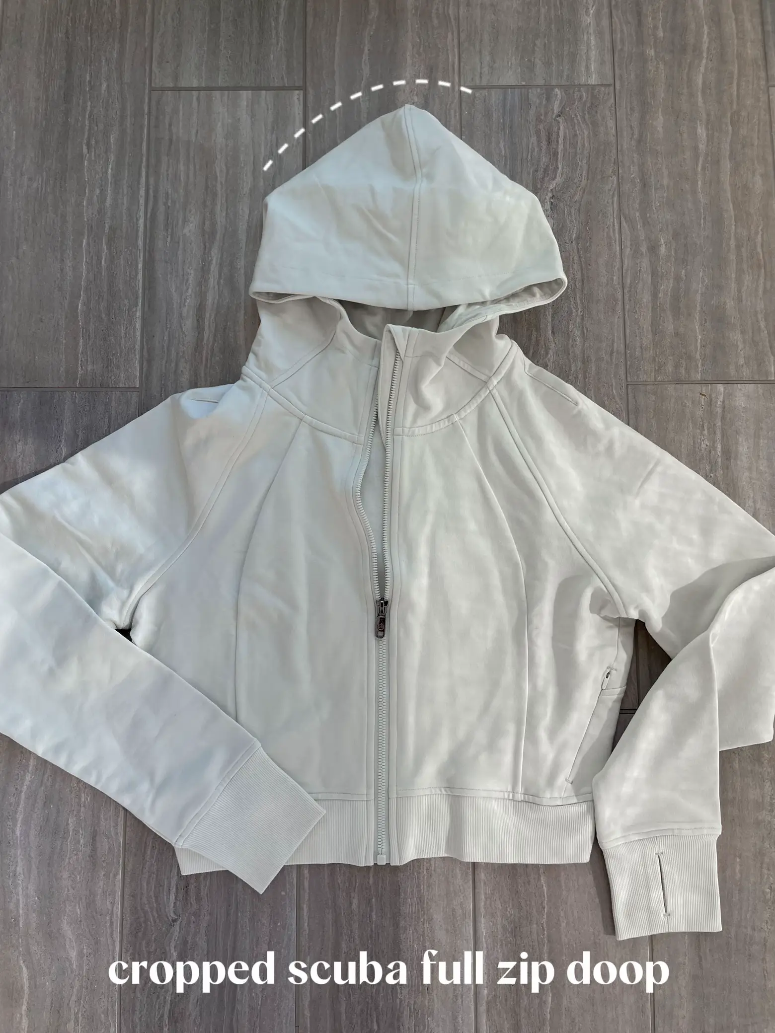 Extremely Detailed* Review of the Scuba Full Zip Cropped Hoodie in Bone Size  2 w/pictures (see comments) : r/lululemon