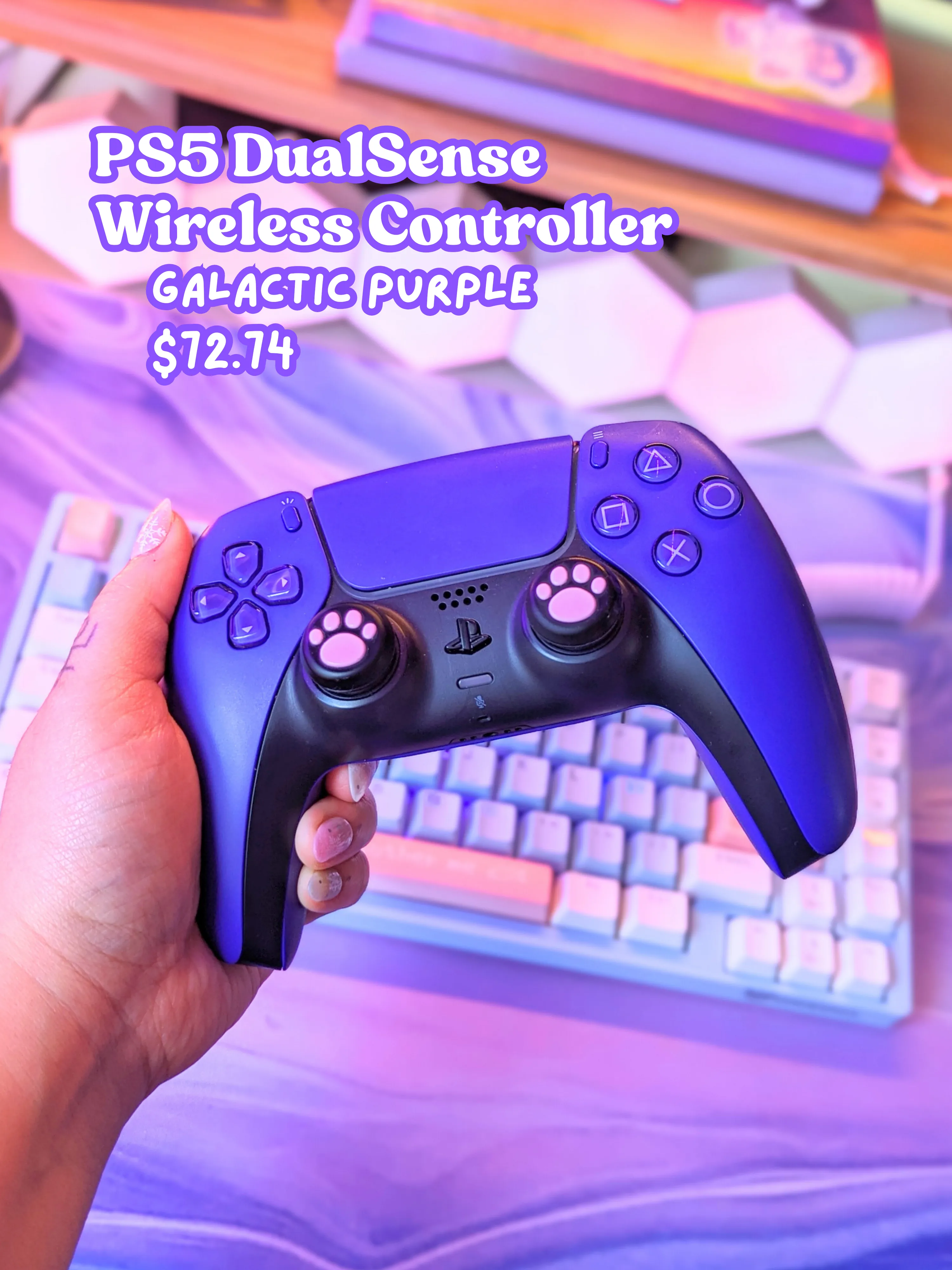 joystick ps5 dual sense galactic purple latam