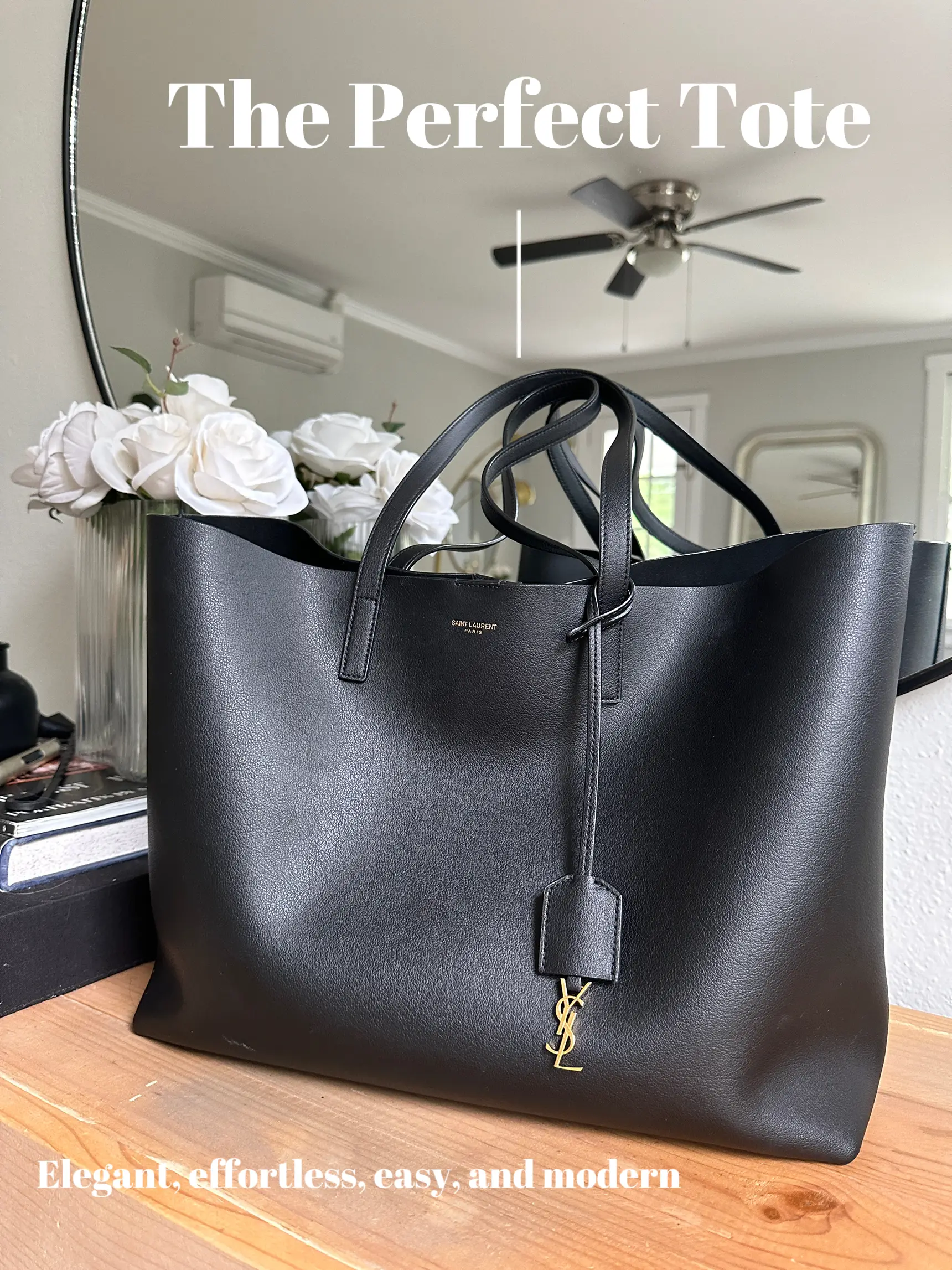 Pink April Diary - Saint Laurent Leather Tote Bag Complete Review