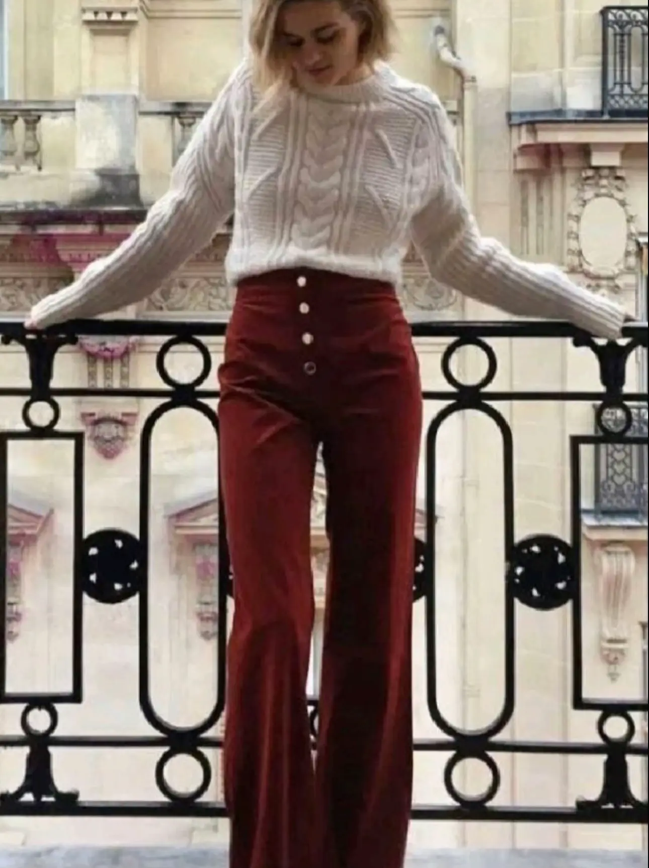 Bohme Flared Corduroy Pants – Mod and Retro Clothing  Red high waisted  pants, Casual sporty outfits, Sporty outfits