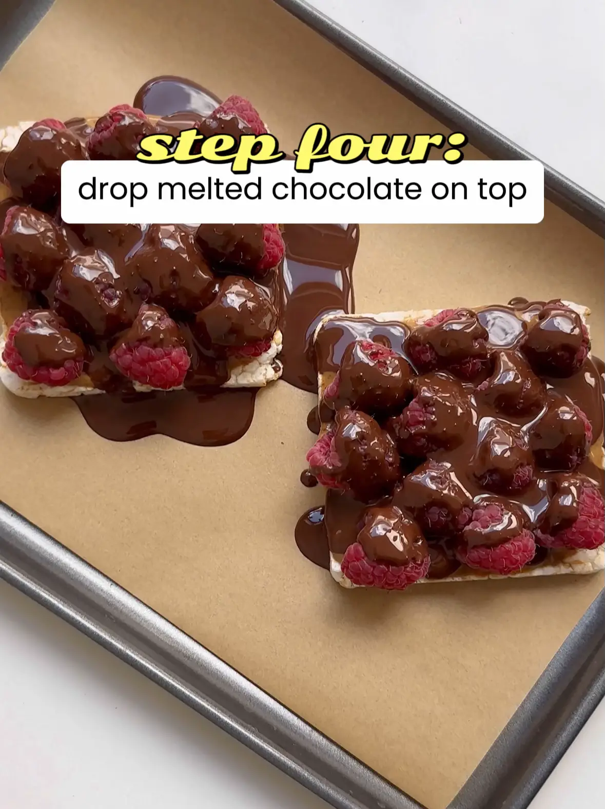 how to make a raspberry chocolate rice cake Gallery posted by naya