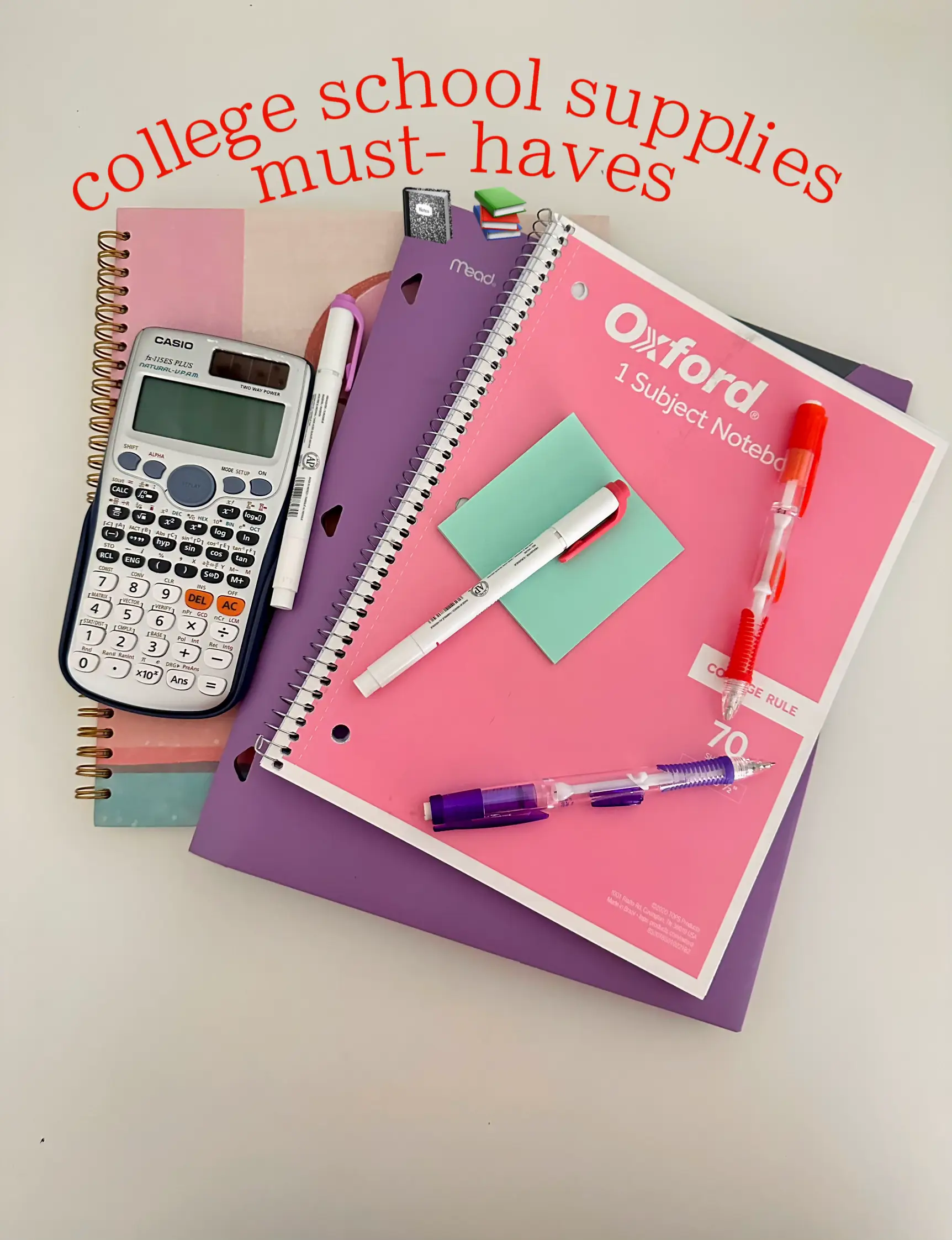 What School Supplies You Need In College 
