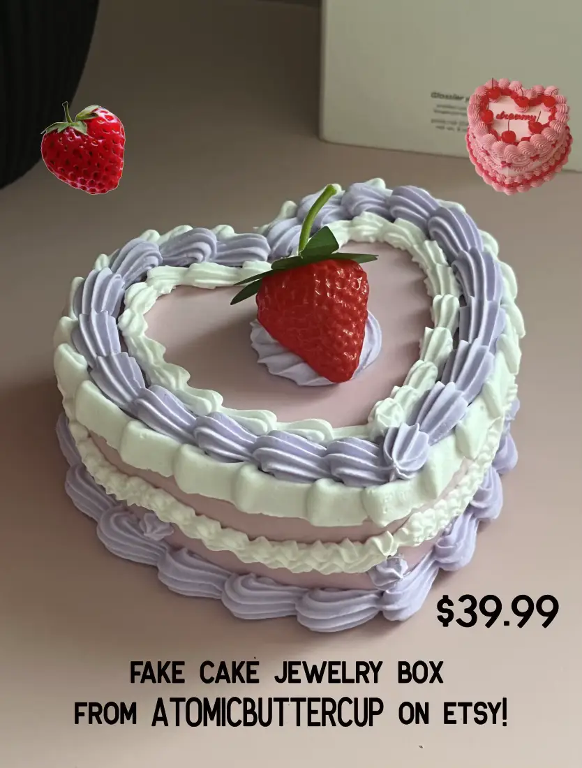 Fake cake jewerly box - Lemon8 Search