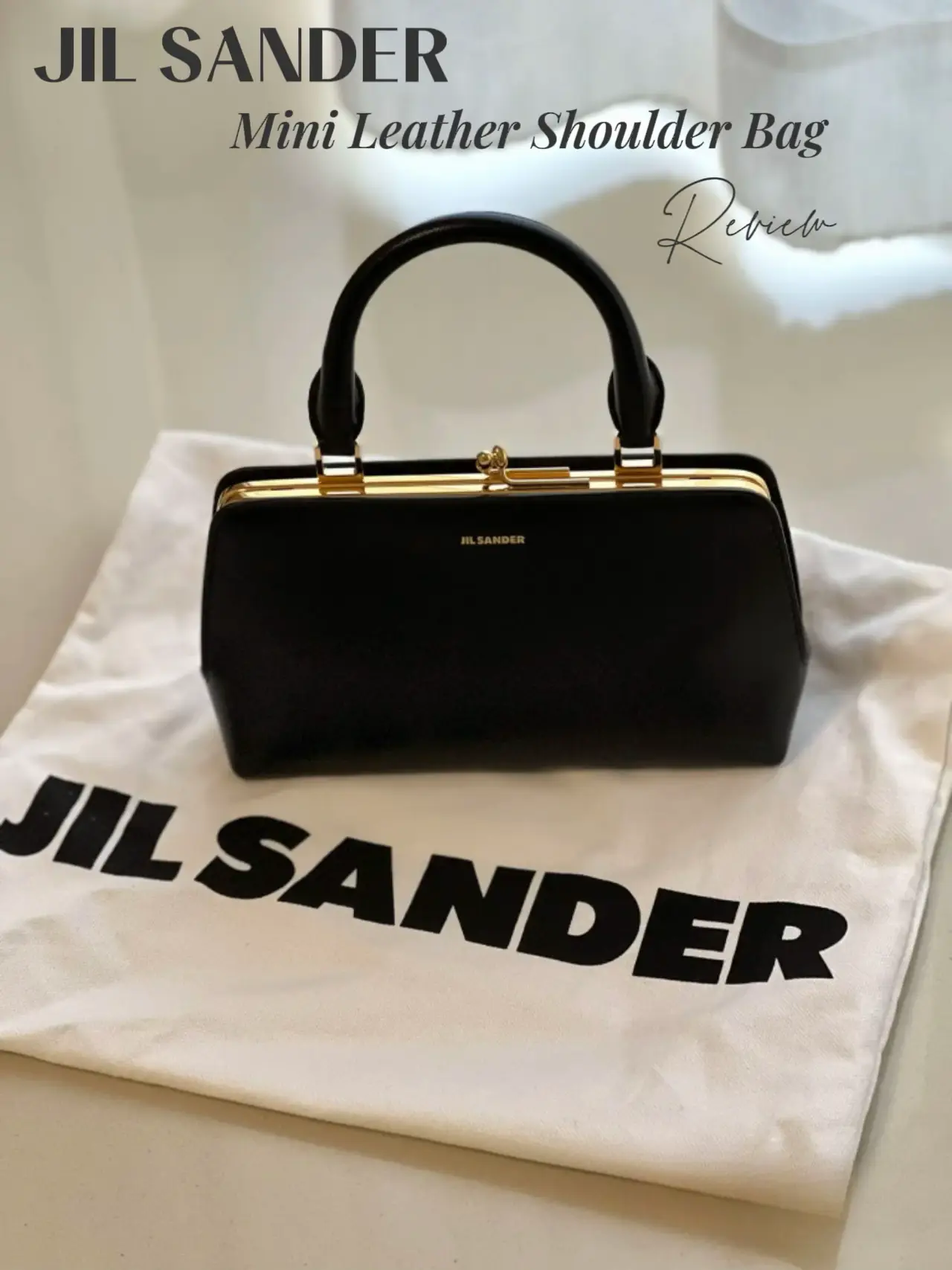 Jil Sander Small Leather Journal Shoulder Bag
