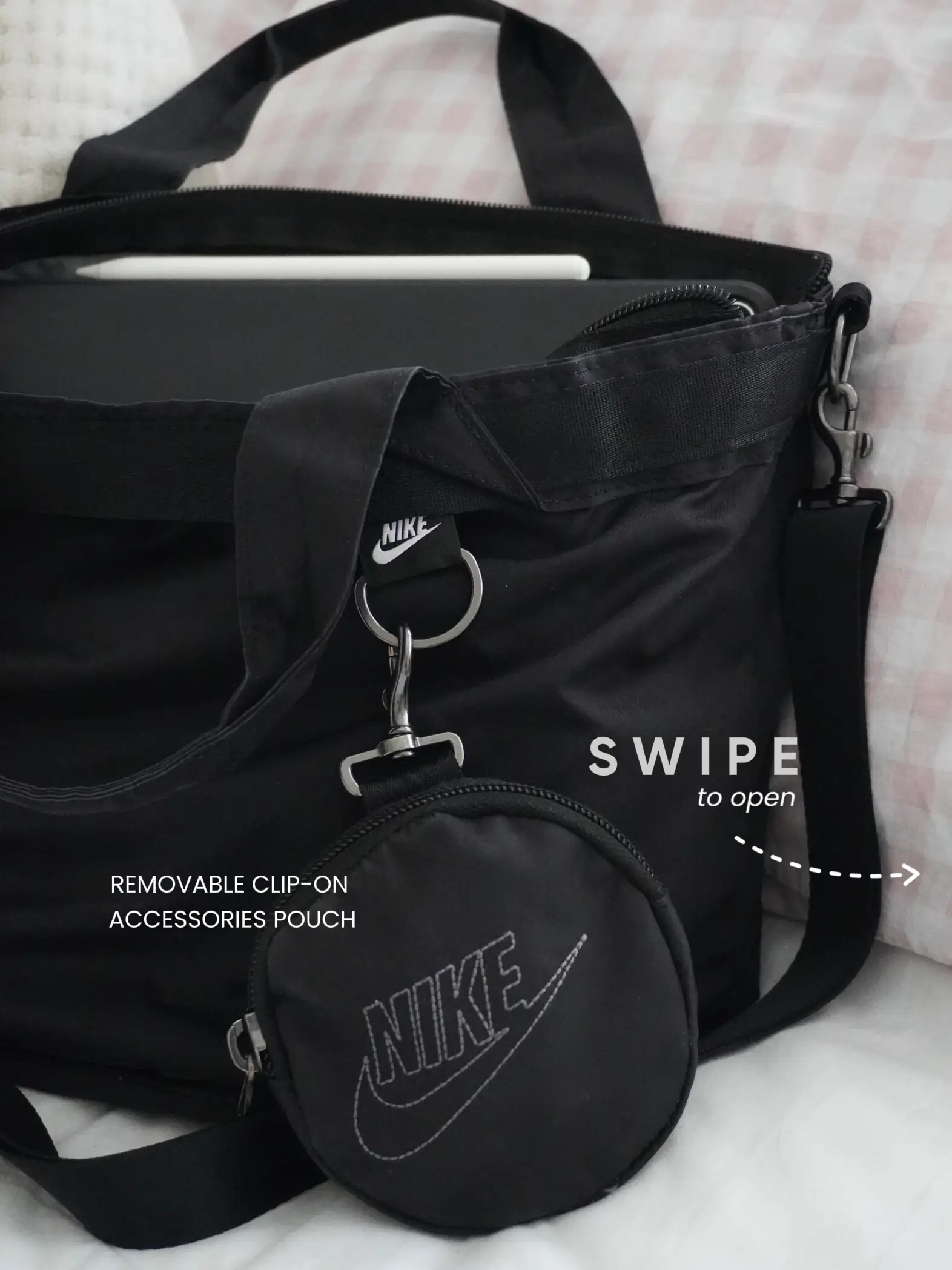 Nike Women's Sportswear Futura Luxe Tote (10l) In Black