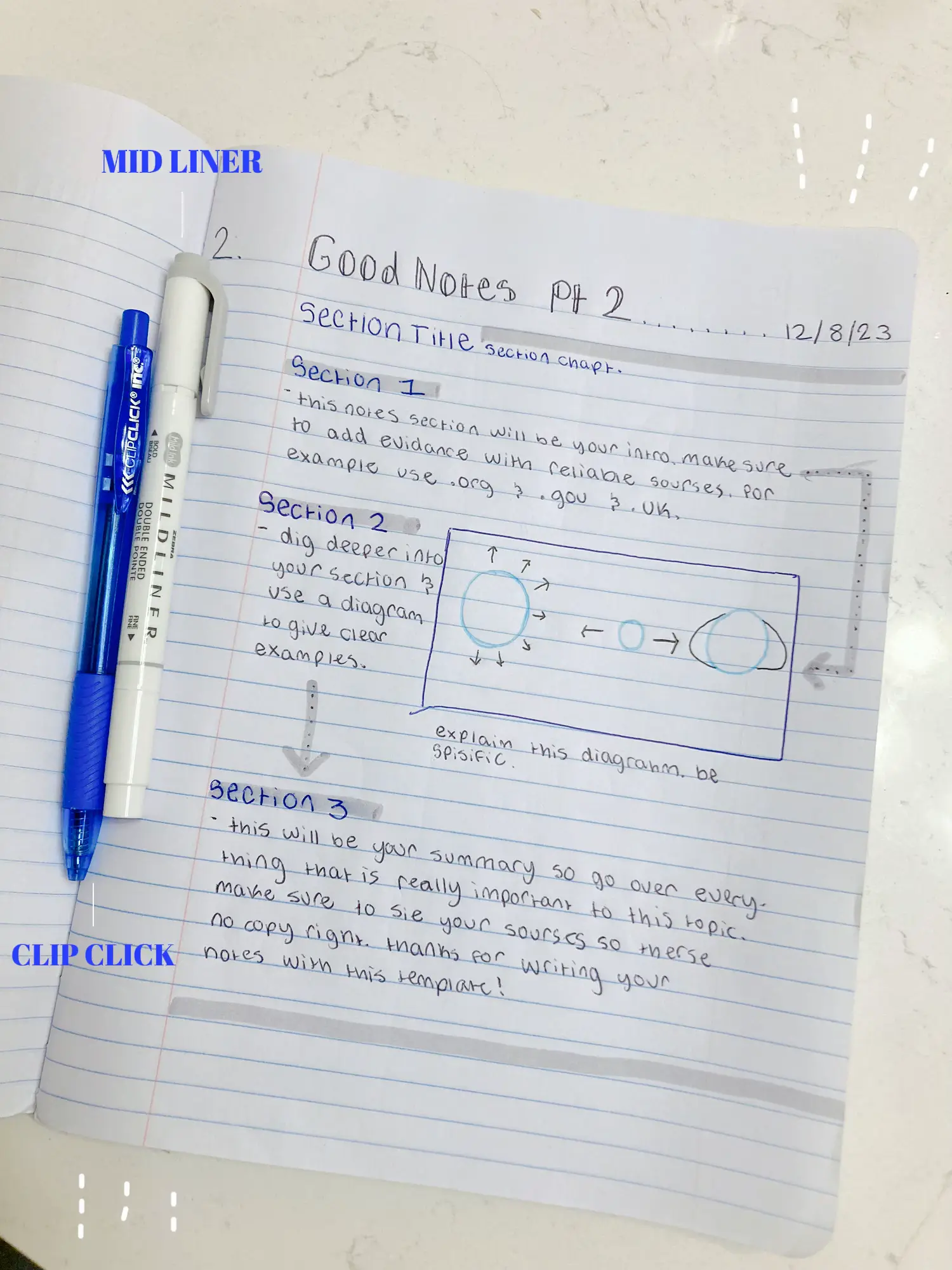 A guide to good note-taking pens!