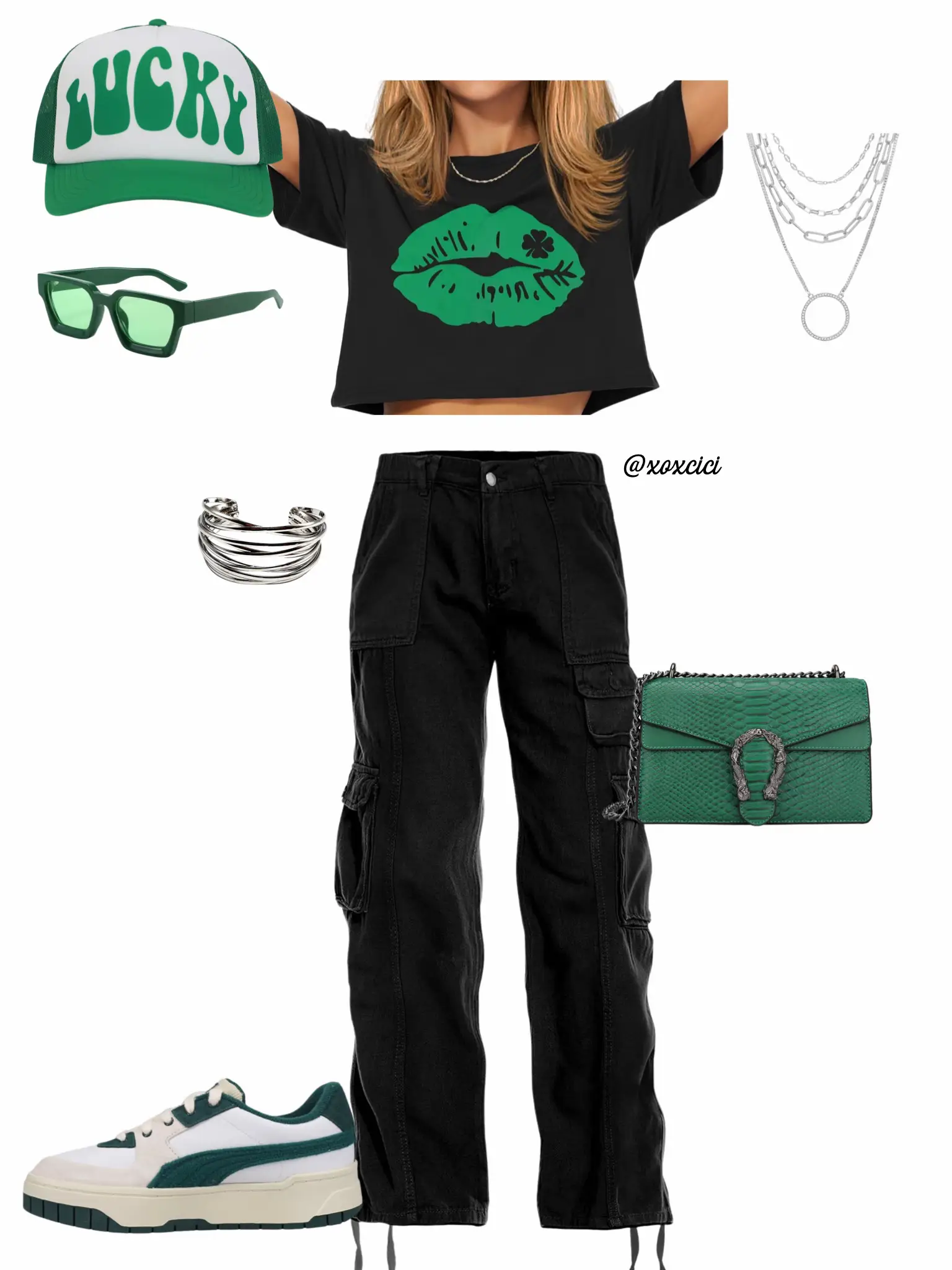 matching st. patricks day preppy outfit ideas!! 🛍️🛍️ #preppy