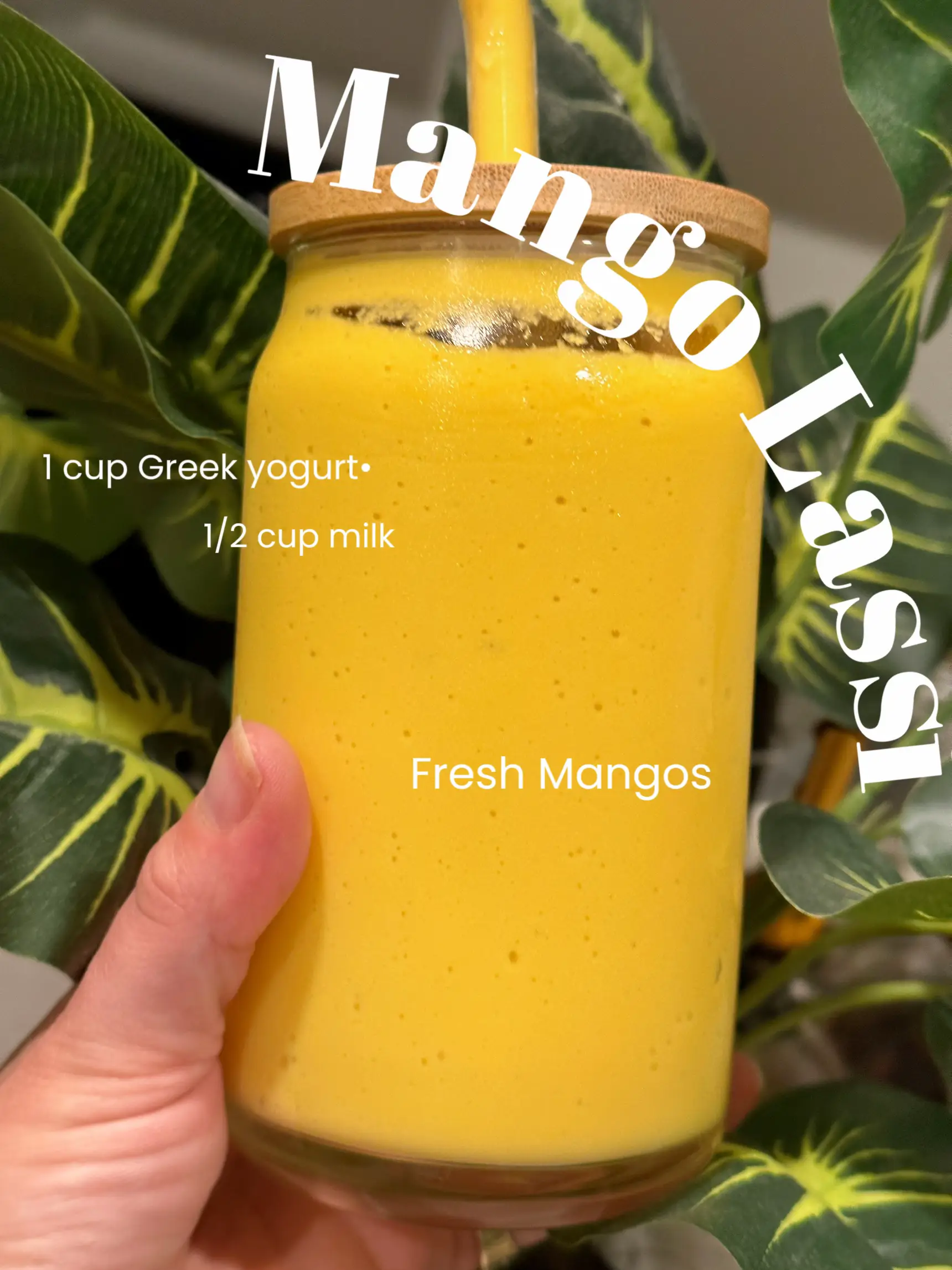 Mango Lassi Recipe, A Yogurt Smoothie - On The Go Bites